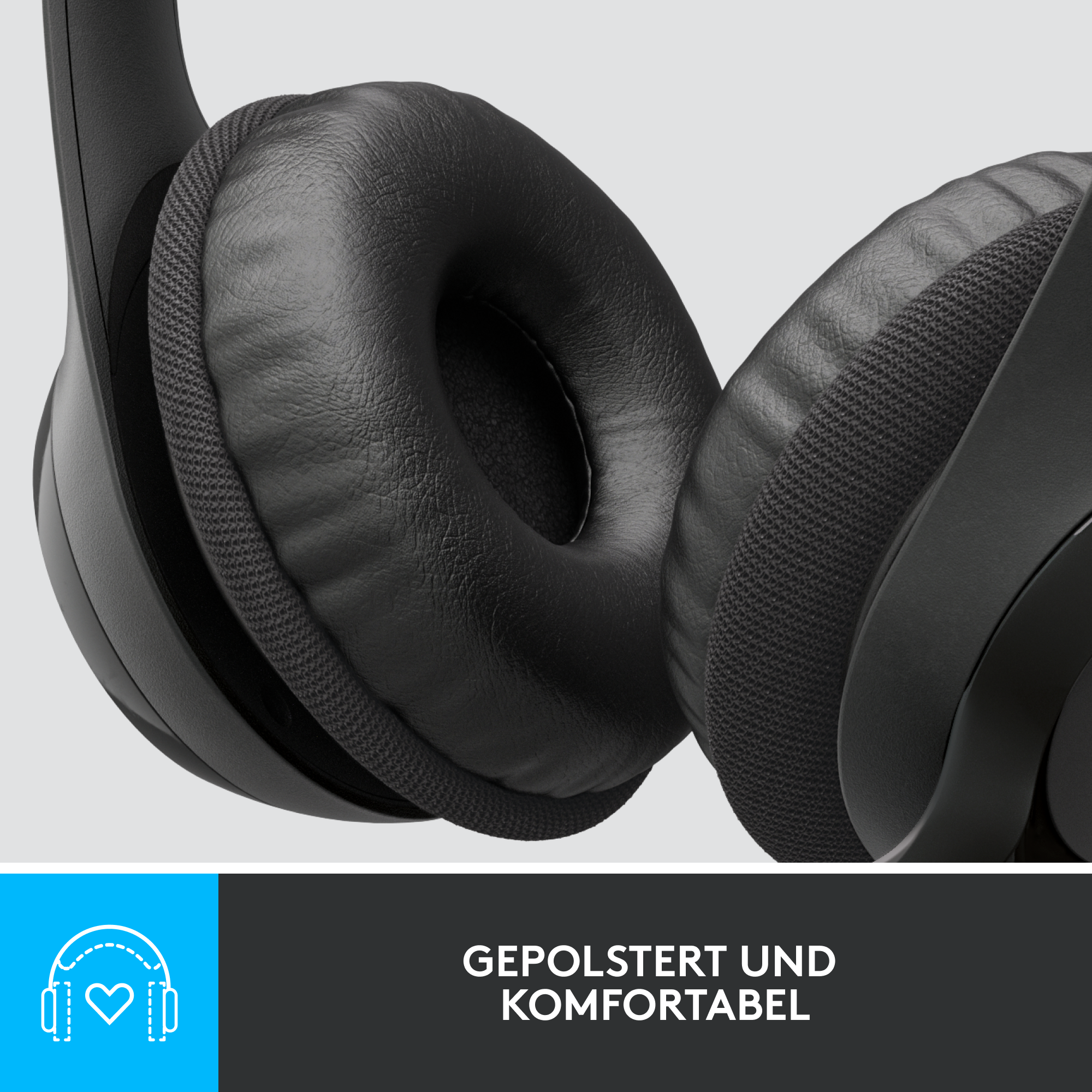 Logitech H390 Kabelgebundenes Beidseitiges Headset USB Schwarz