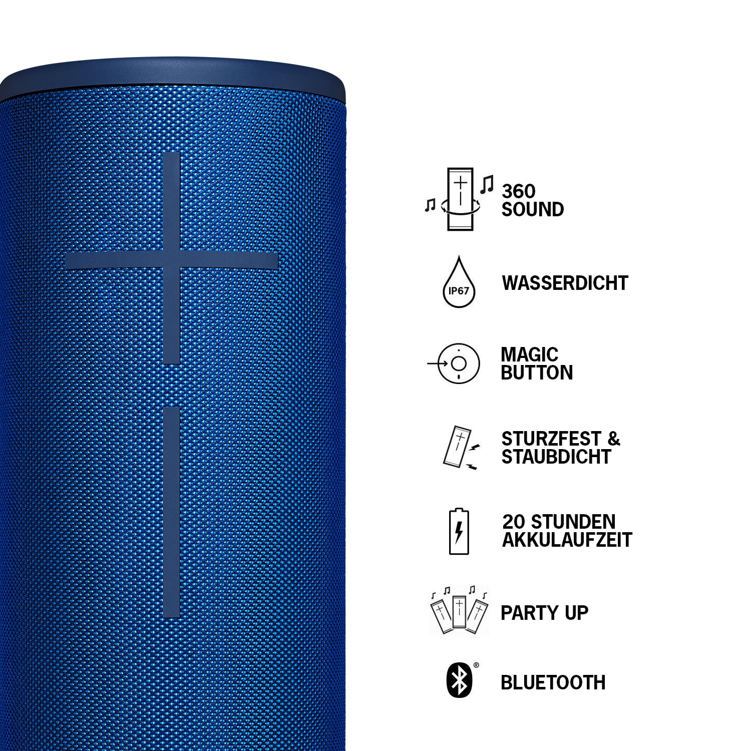 Ultimate Ears UE Megaboom 3 Bluetooth Speaker blau