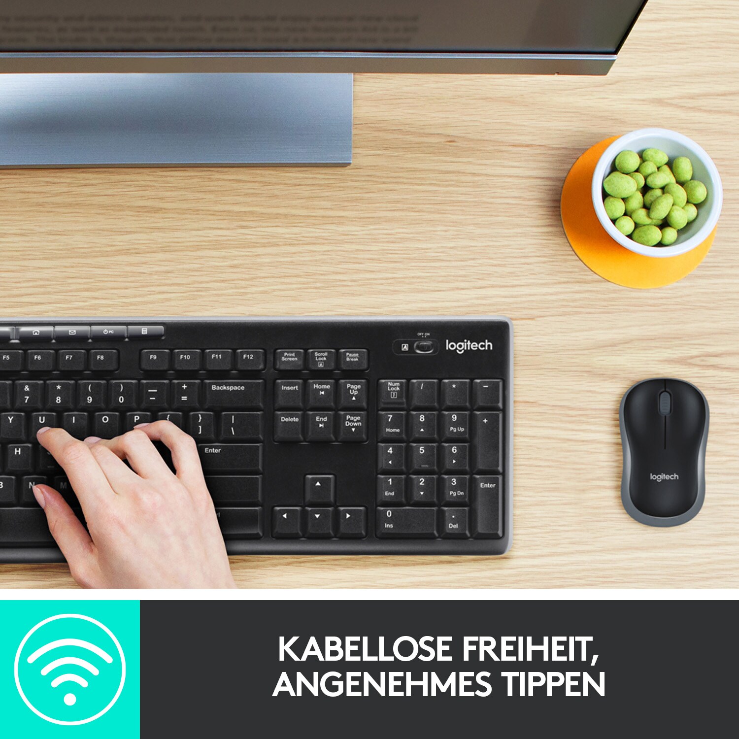 Logitech MK270 Kabellose Maus-Tastaturkombination