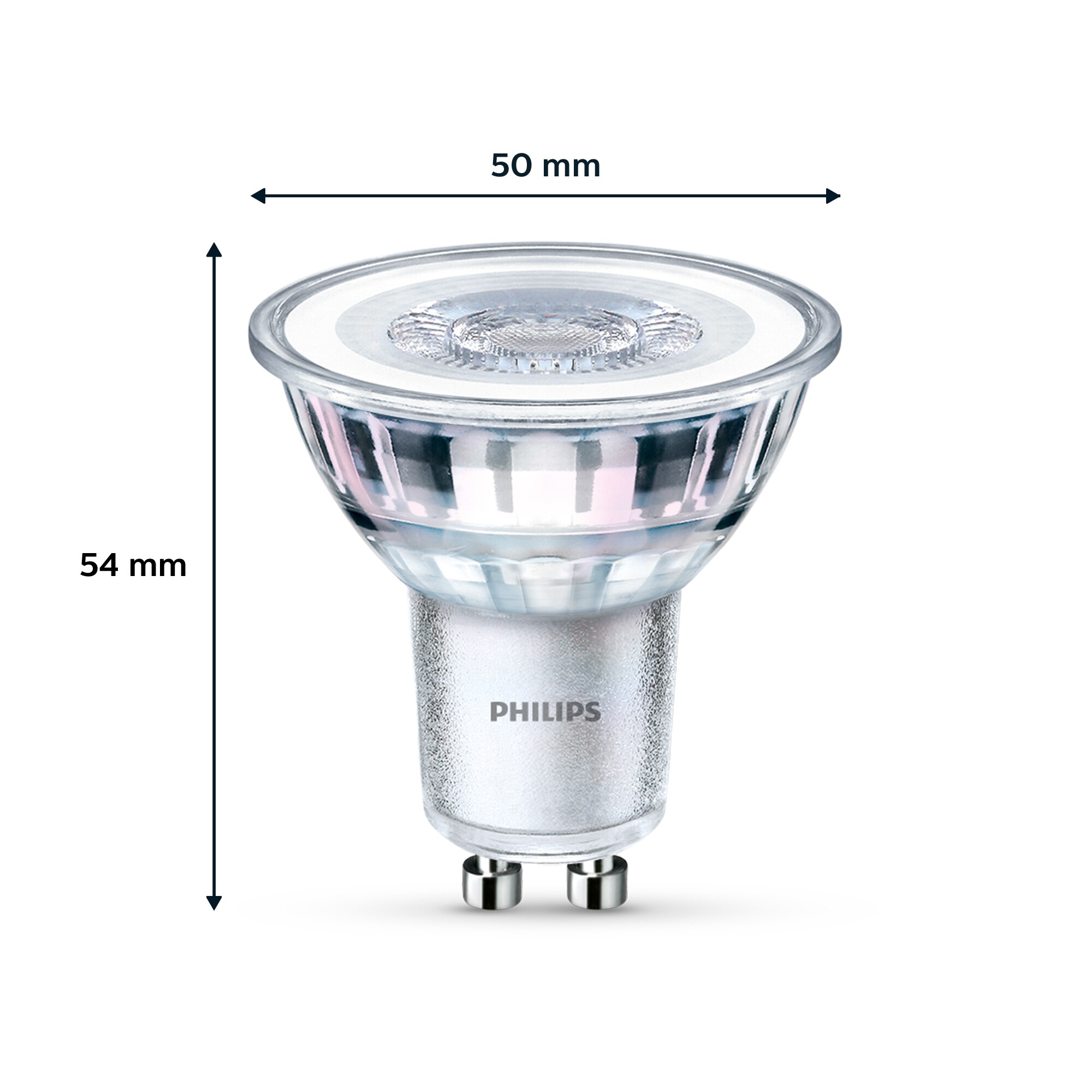 Philips LED Lampe mit 35W, GU10 Sockel, Neutralweiß (4000K) 6er Pack