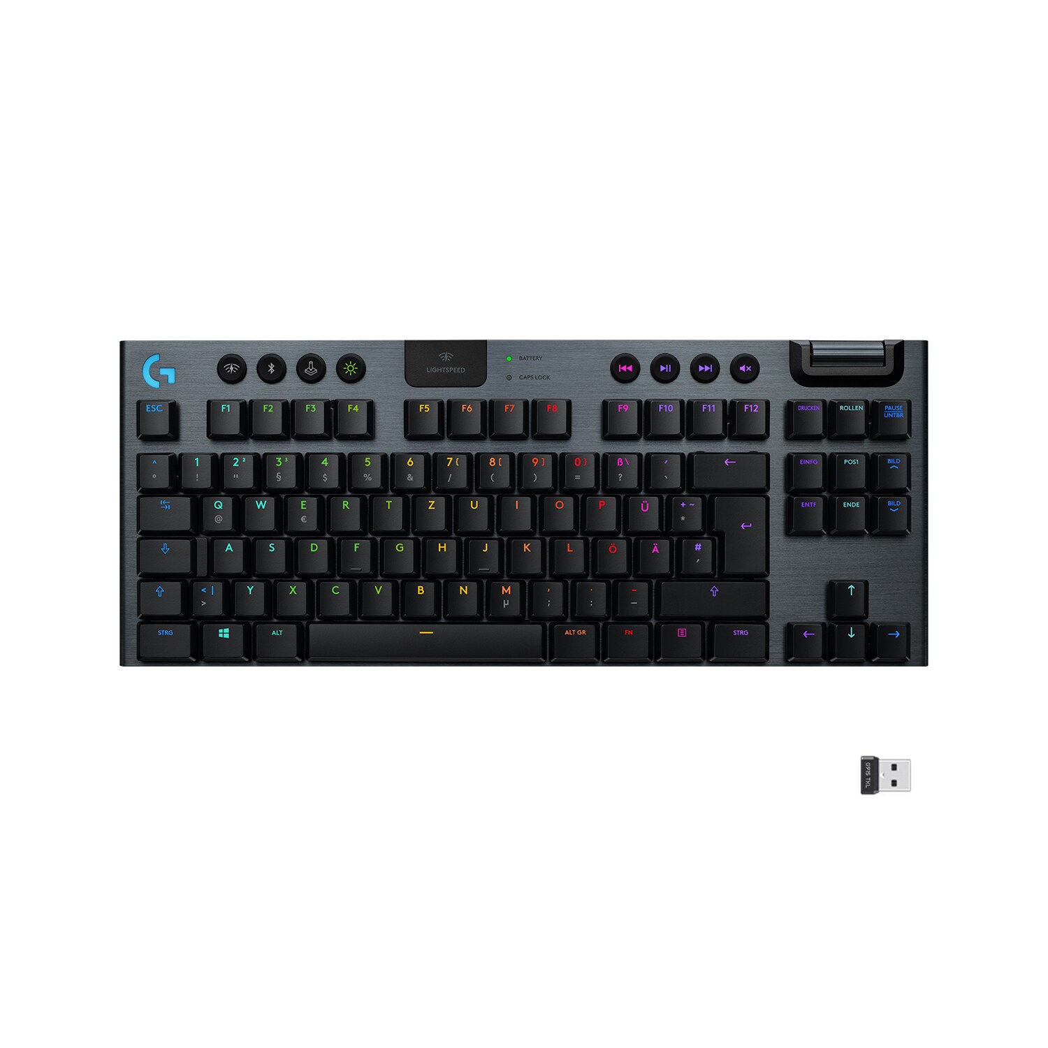 Logitech G915 TKL LIGHTSPEED Linear Kabellose Mechanische RGB Gaming Tastatur