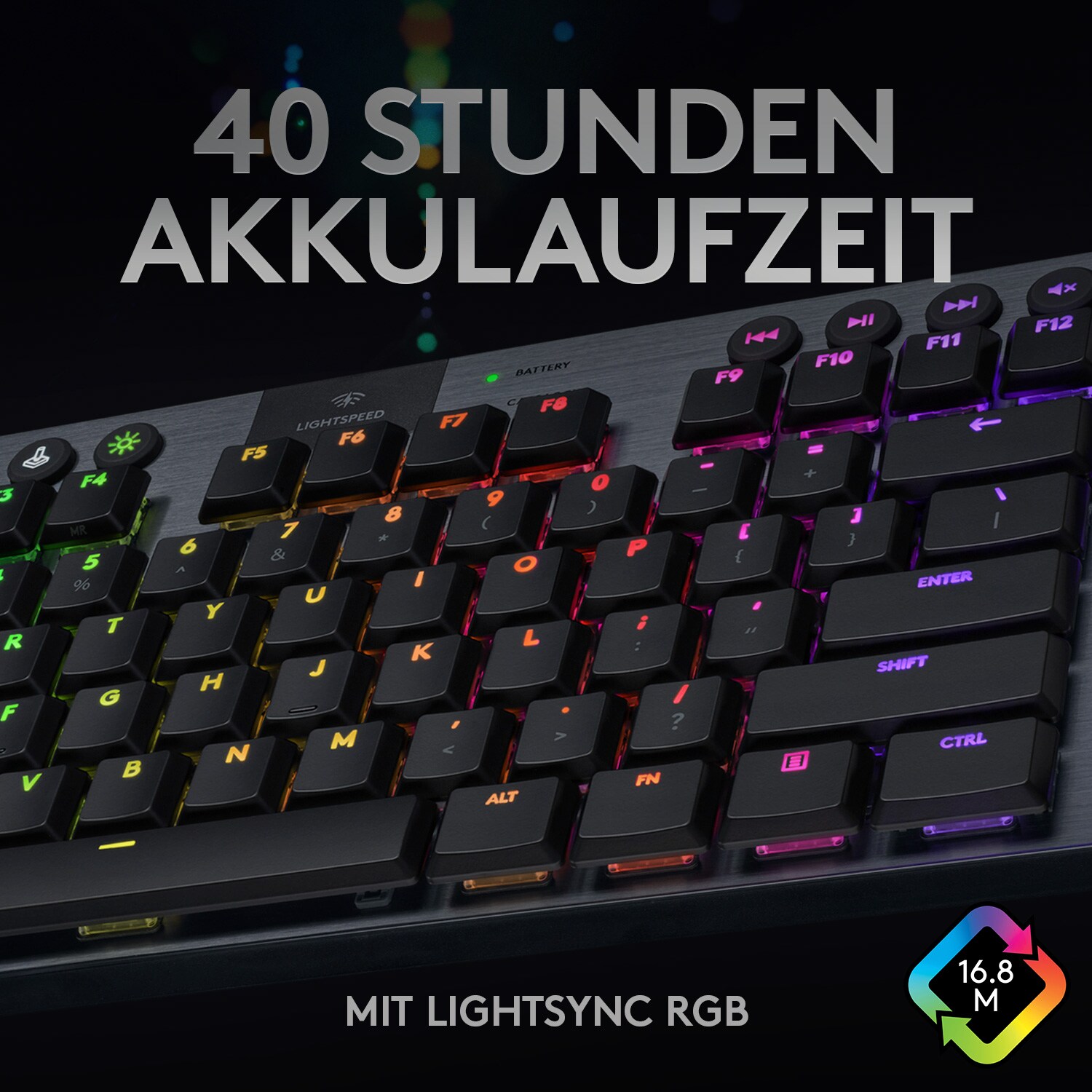 Logitech G915 TKL LIGHTSPEED Linear Kabellose Mechanische RGB Gaming Tastatur