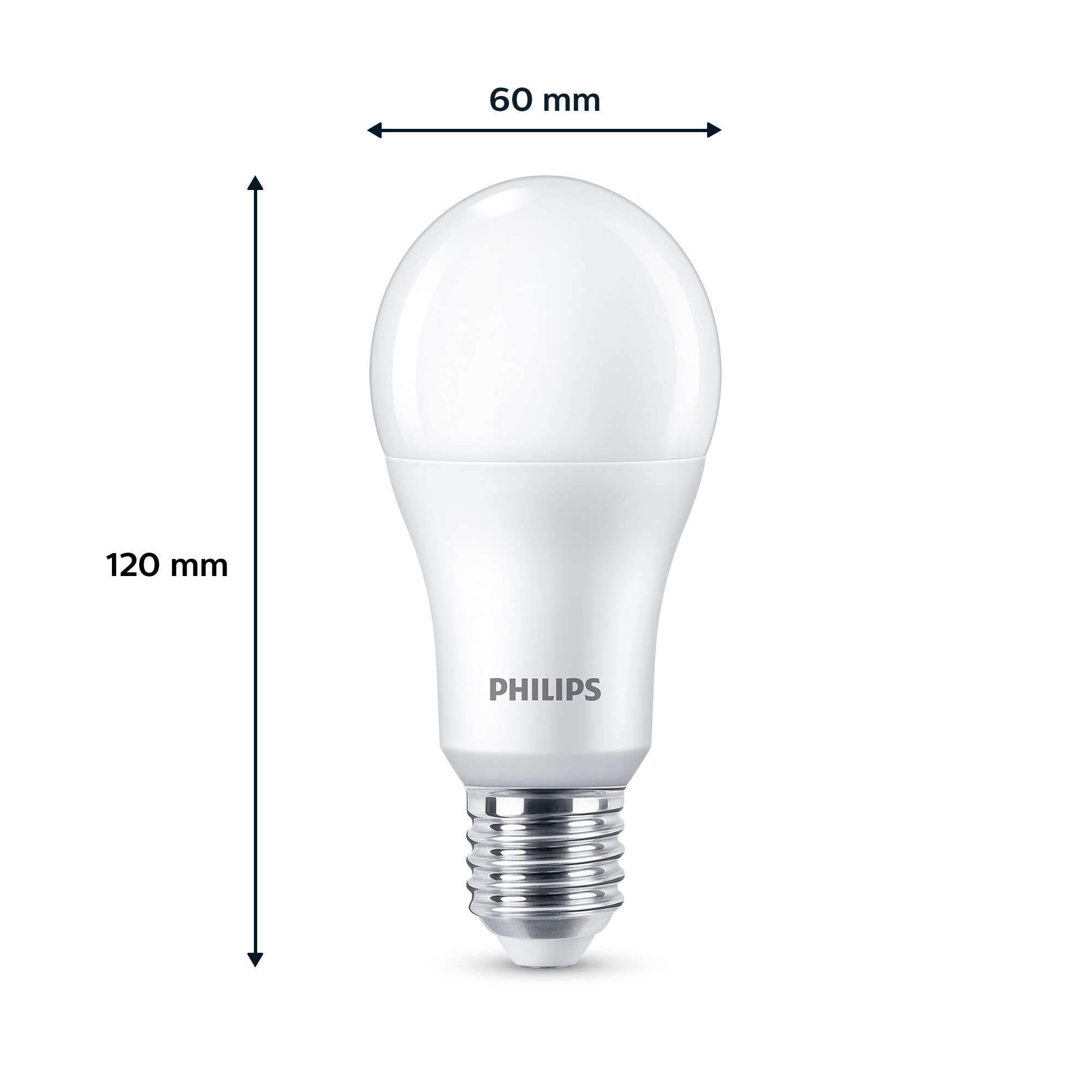 Philips LED Normallampe mit 100W, E27 Sockel, Matt, Warmwhite (2700K) 6er Pack