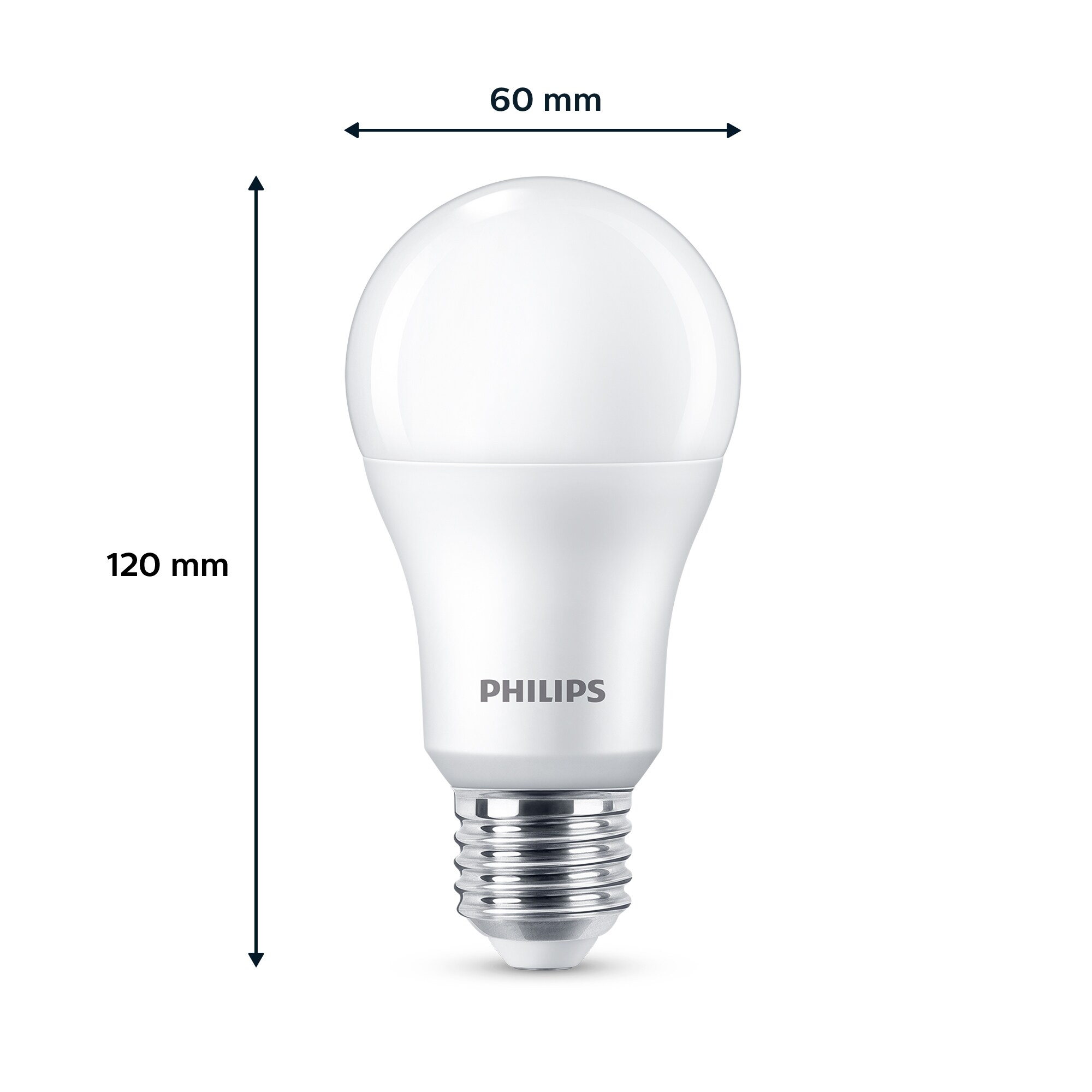 Philips LED Normallampe mit 100W, E27 Sockel, Matt, Neutralweiß (4000K) 6er Pack