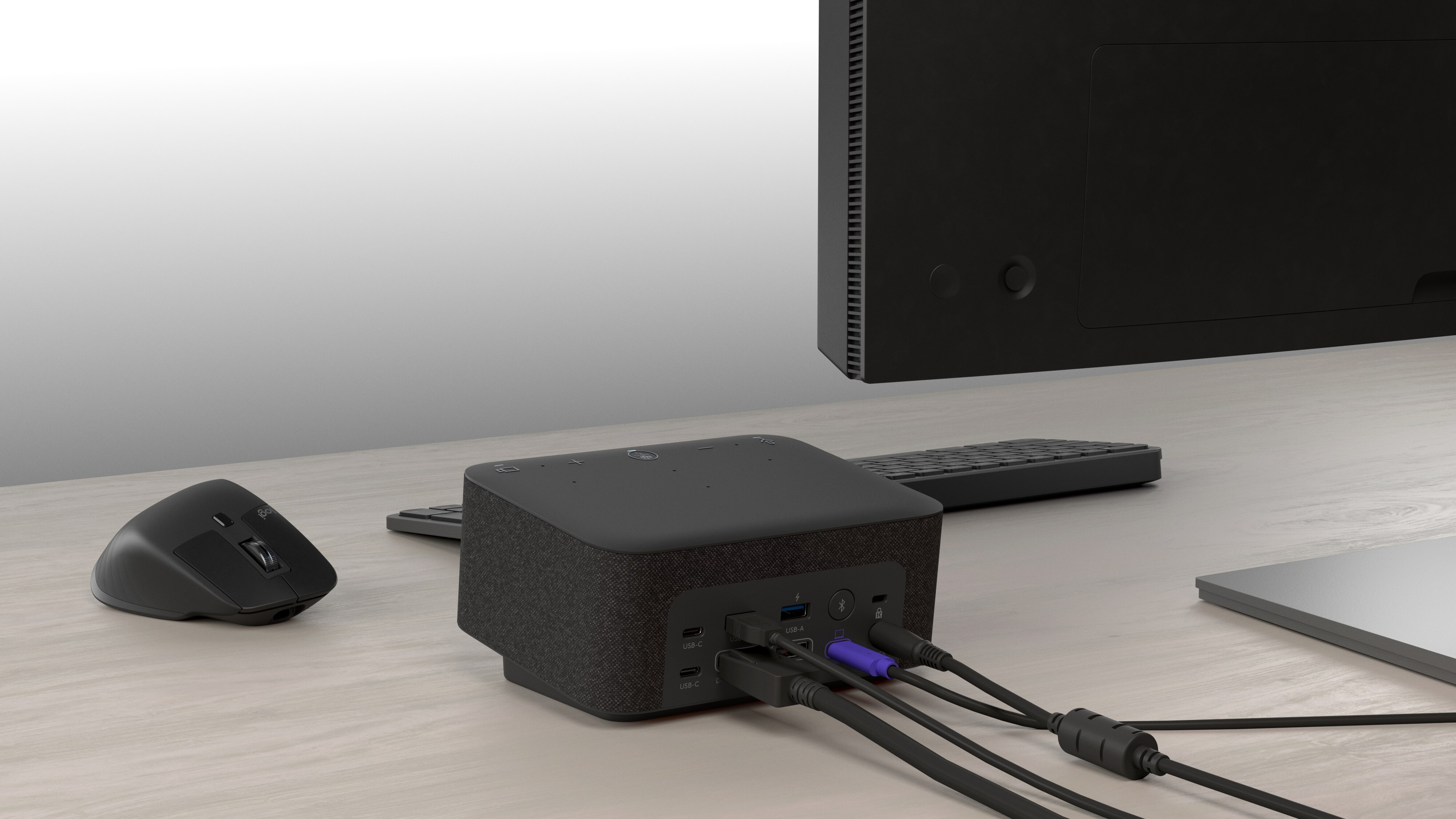 Logitech Logi Dock Grafit (Teams-Version) - All-in-one-USB-C-Dockingstation