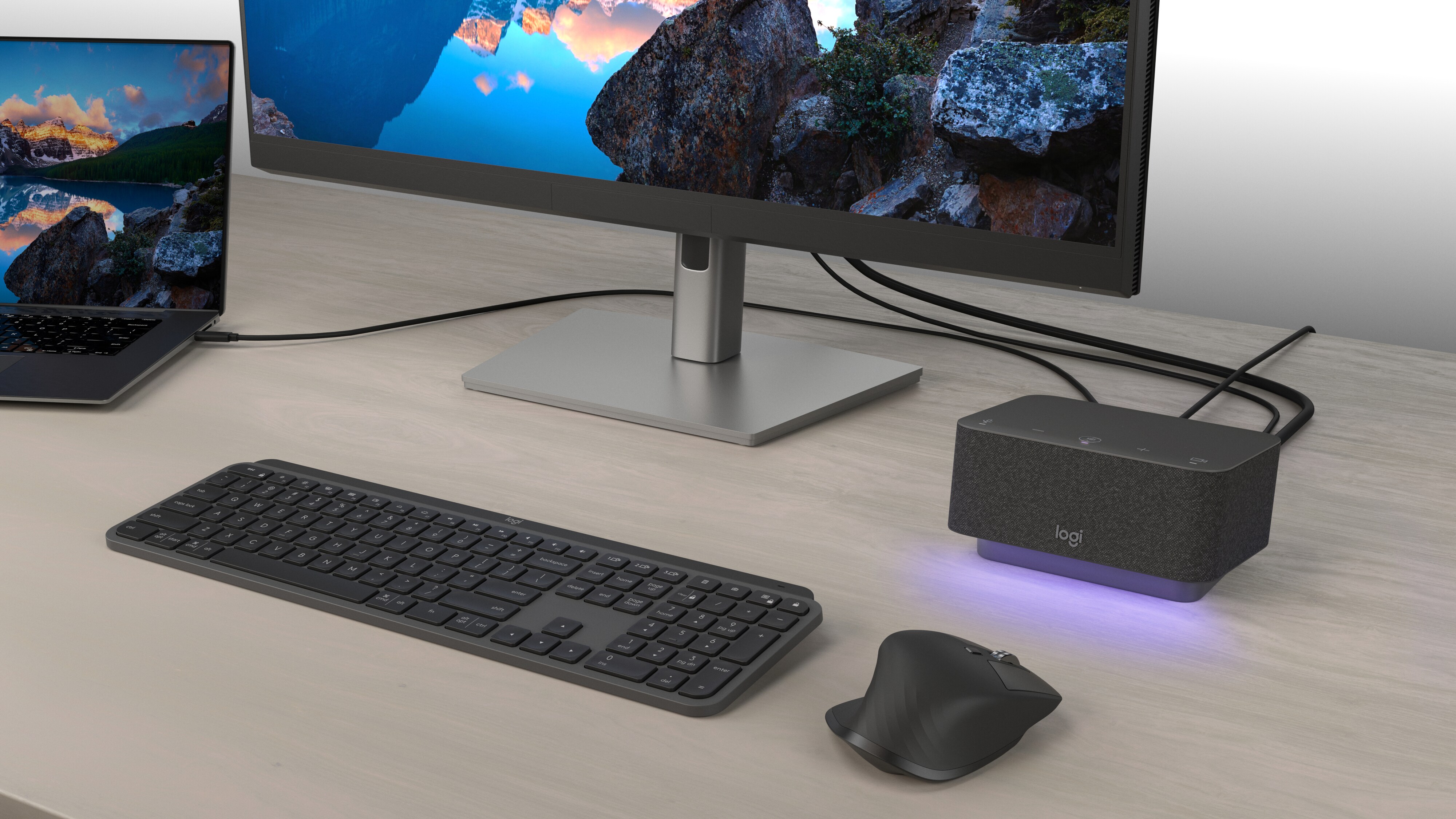 Logitech Logi Dock Grafit (Teams-Version) - All-in-one-USB-C-Dockingstation