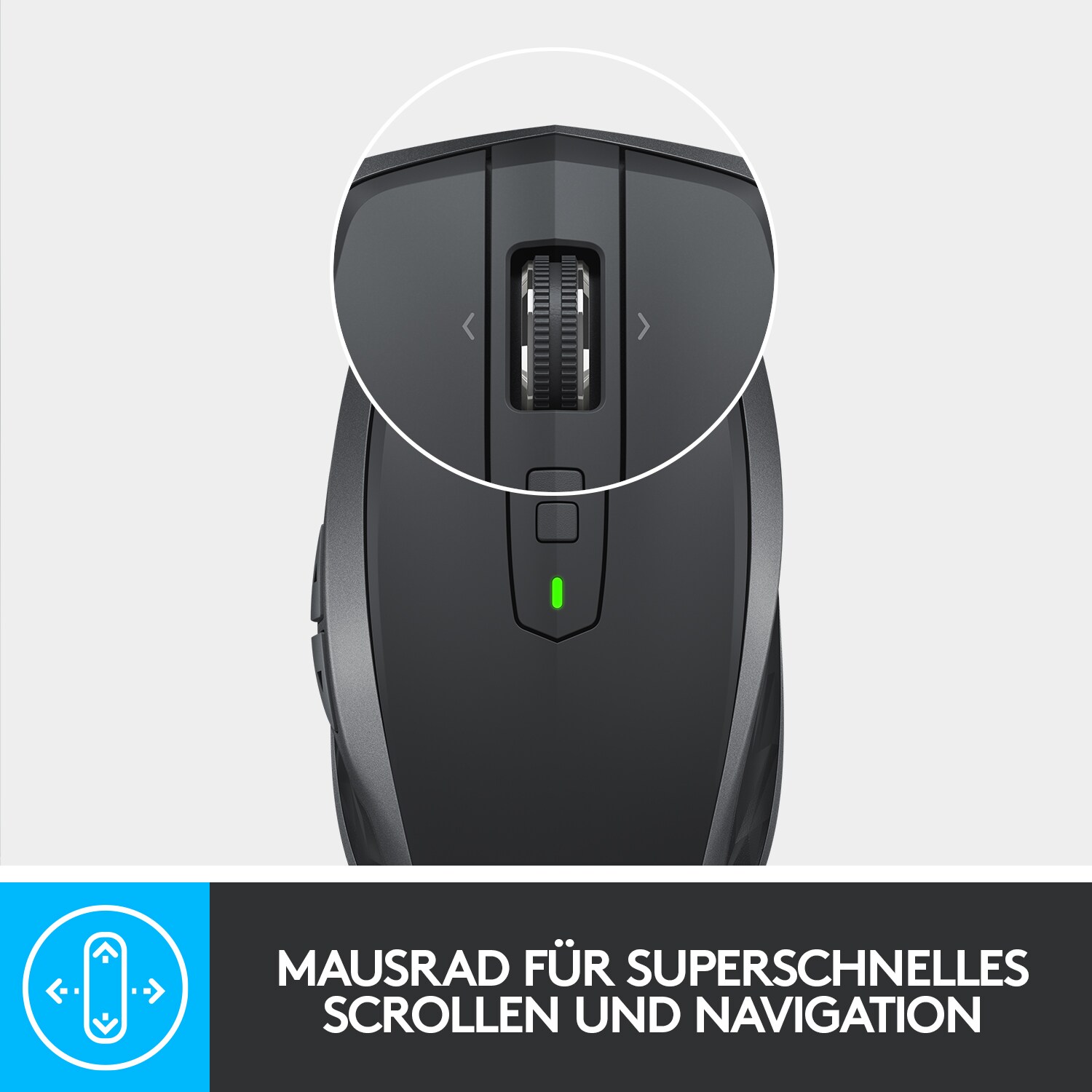 Logitech MX Anywhere 2S Kabellose Maus Grafit