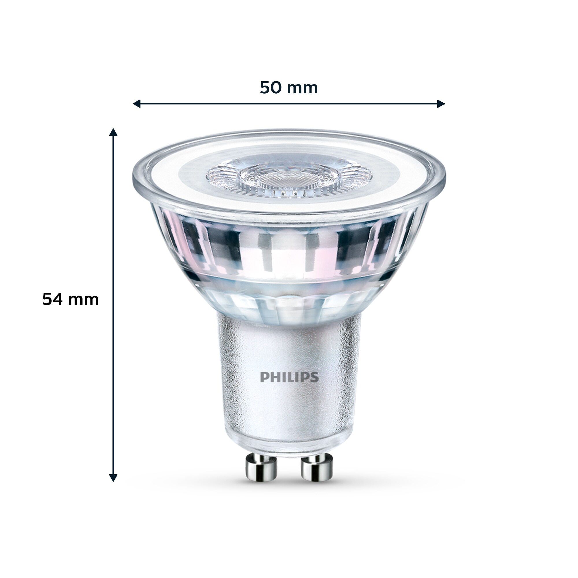 Philips LED Classic Lampe mit 35W, GU10 Sockel, Warmwhite (2700K) 6er Pack