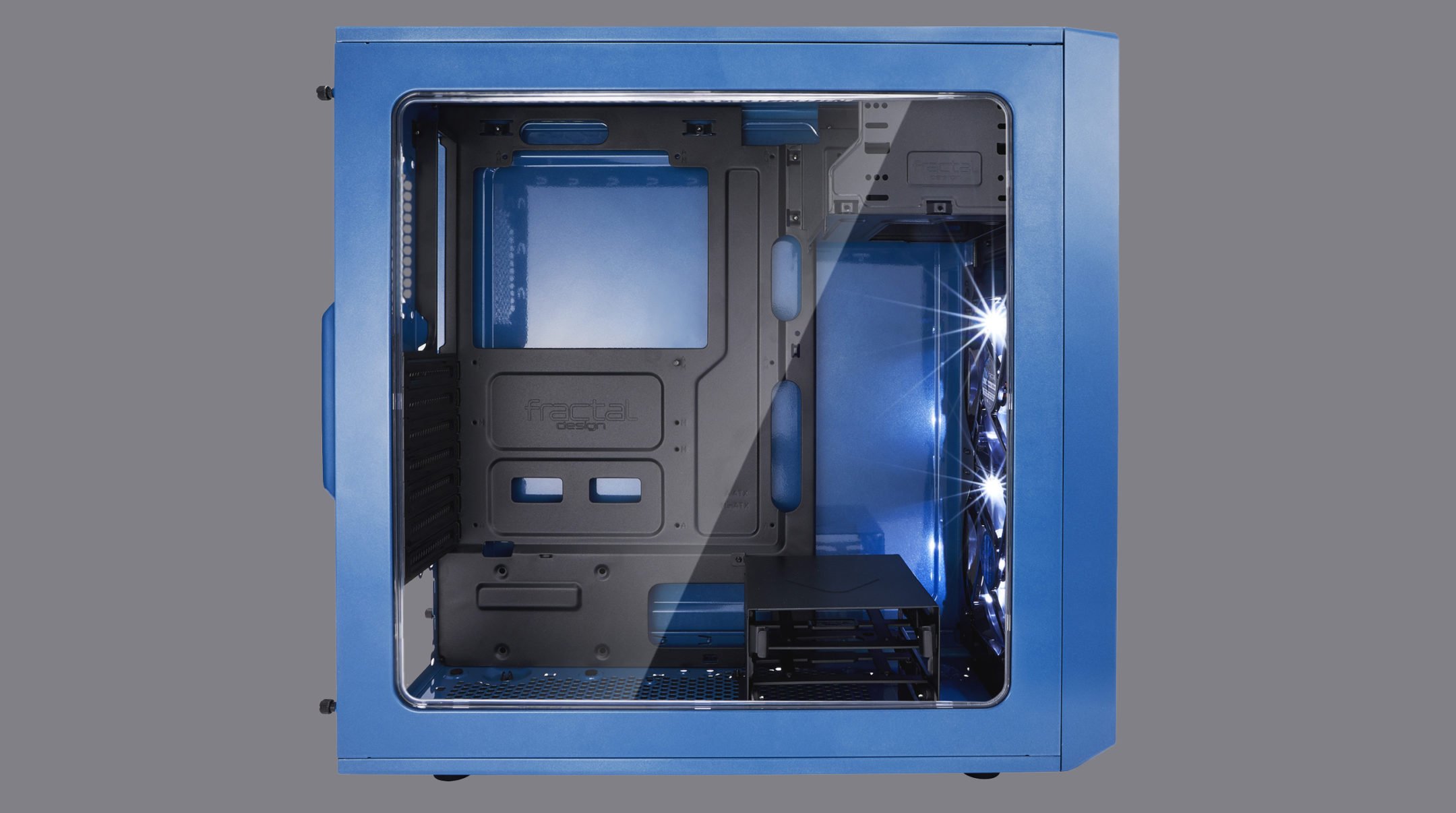 Fractal Design Focus G ATX Gaming Gehäuse mit Seitenfenster, Rot