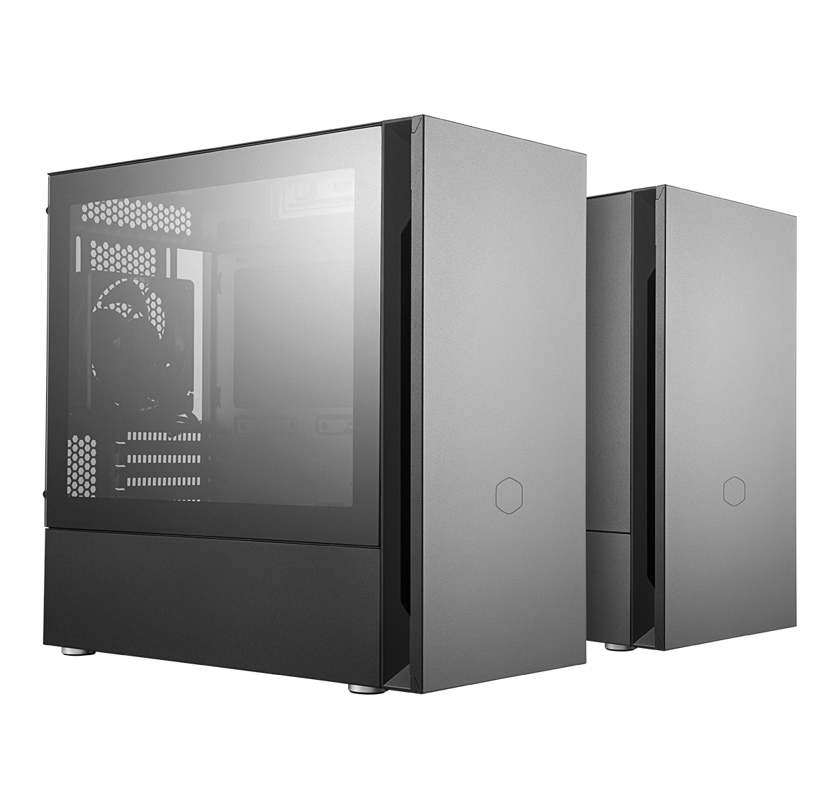 Cooler Master Silencio S400 Midi Tower ATX Gehäuse Schwarz, schallgedämmt