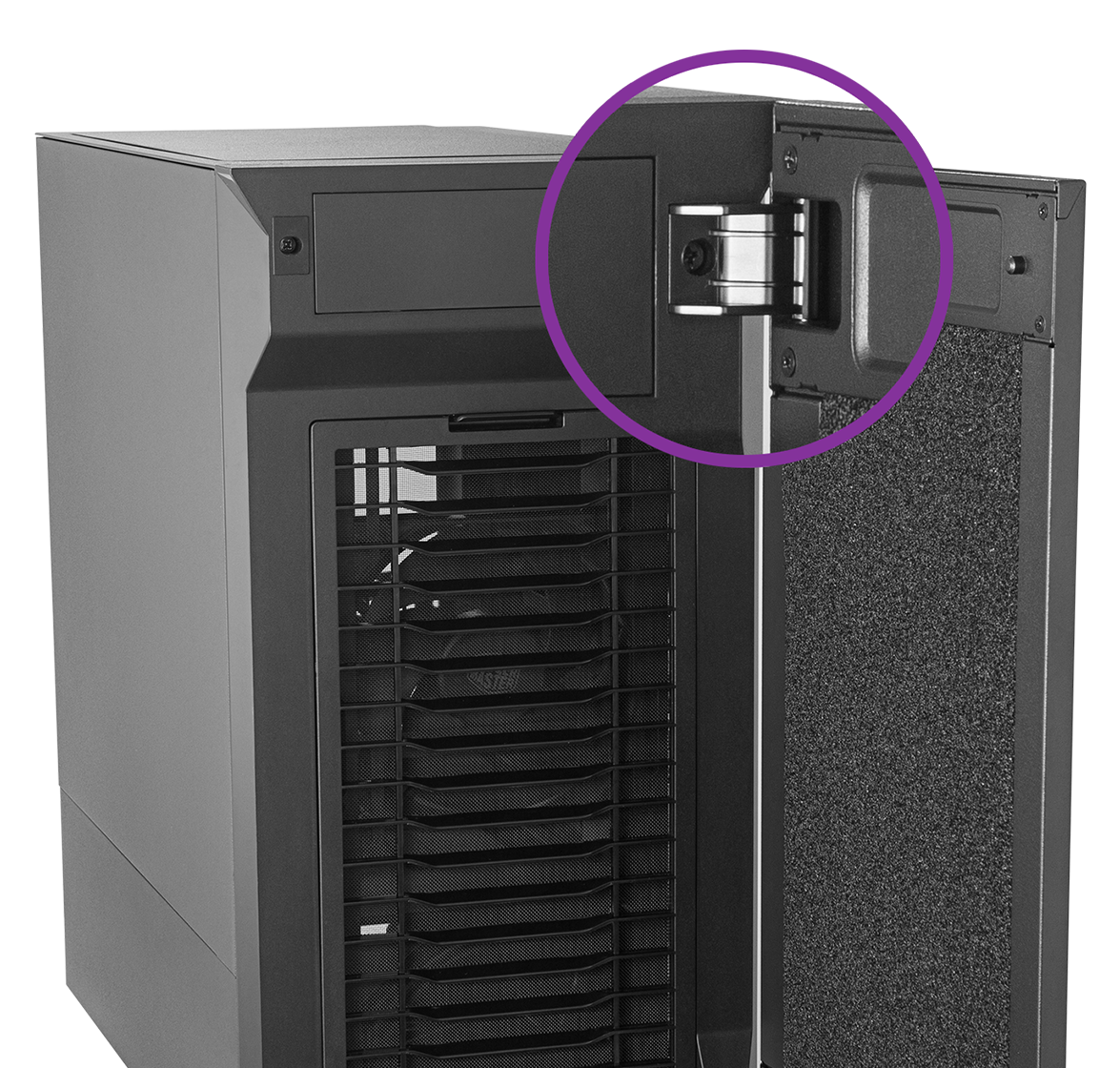 Cooler Master Silencio S400 Midi Tower ATX Gehäuse Schwarz, schallgedämmt