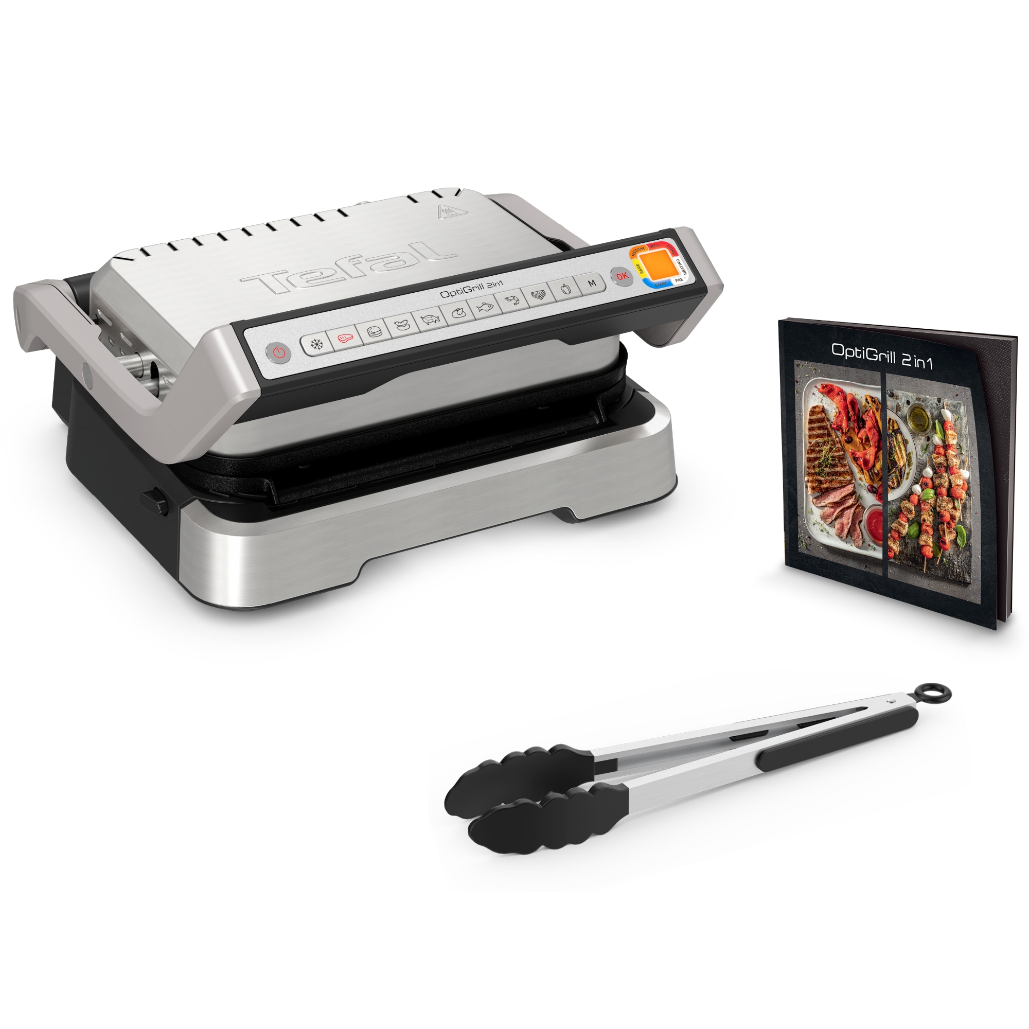 Tefal GC773D OptiGrill 2in1 inkl. Grillzange