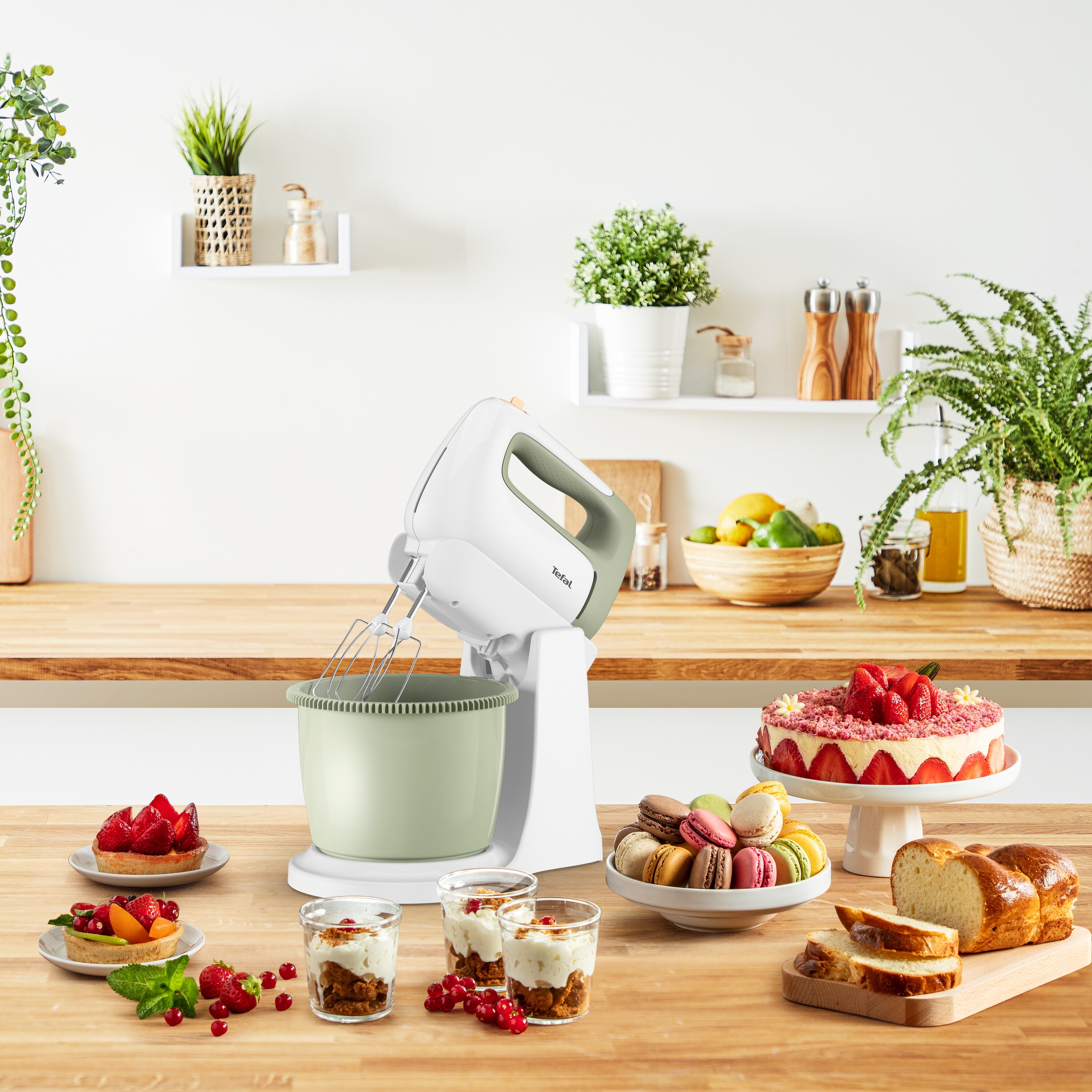 Tefal HT4640 Prep'Mix Cocoon Handmixer + Standschüssel