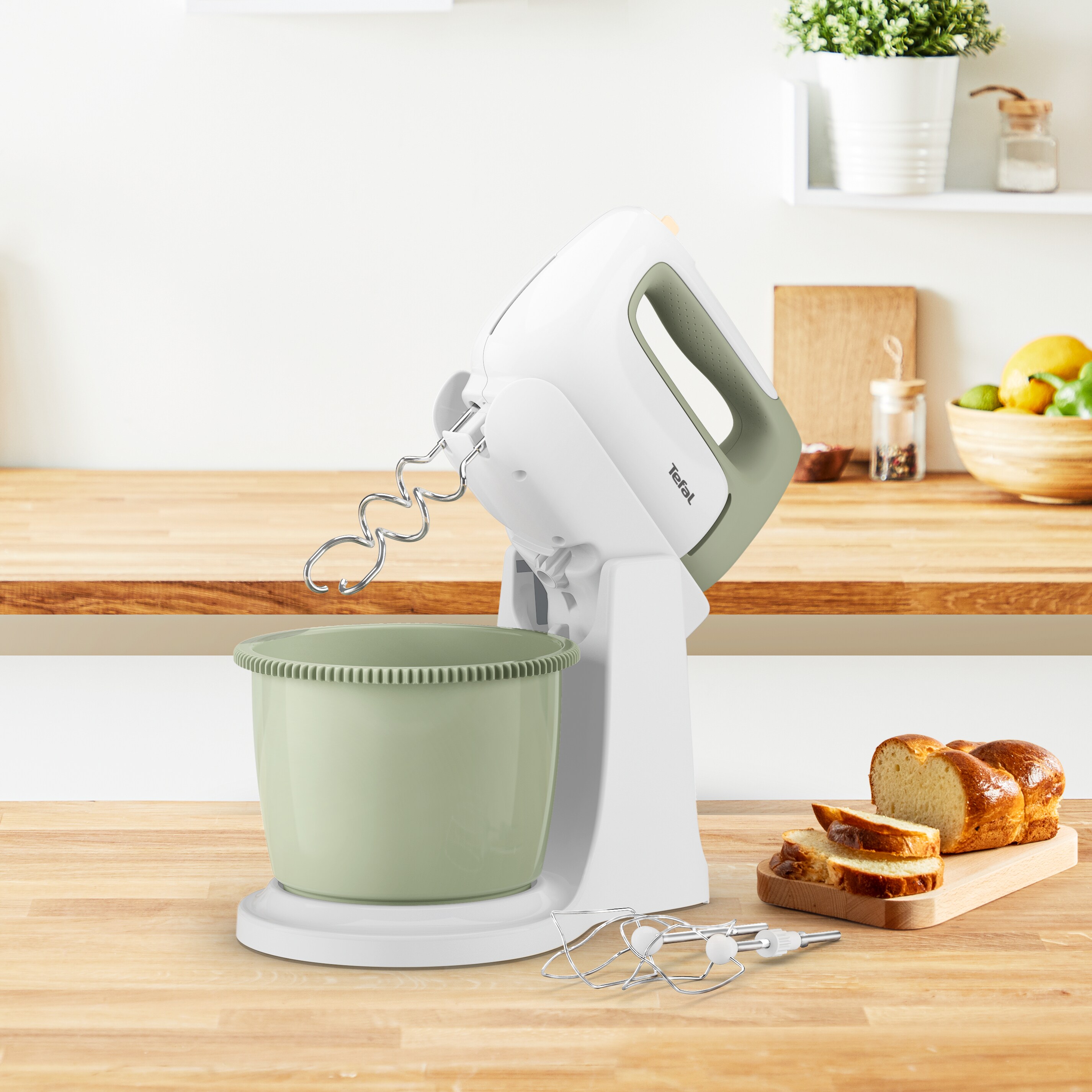 Tefal HT4640 Prep'Mix Cocoon Handmixer + Standschüssel