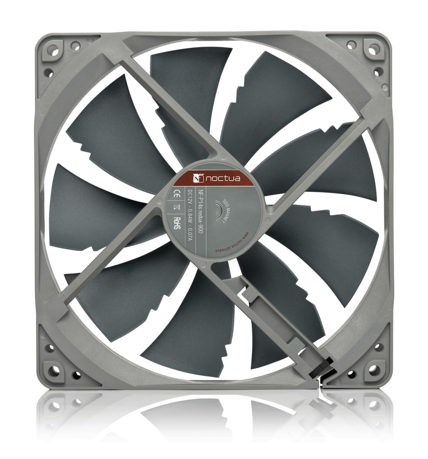 Noctua NF-P14s redux-900 140x140x25mm, 3-Pin (900rpm, 13,2dB(A), 83,7m³/h)