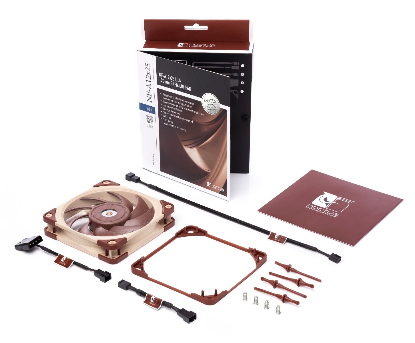 Noctua NF-A12x25 ULN 120x120x25mm, 3-Pin (1200rpm, 12,1dB(A), 55,7m³/h)