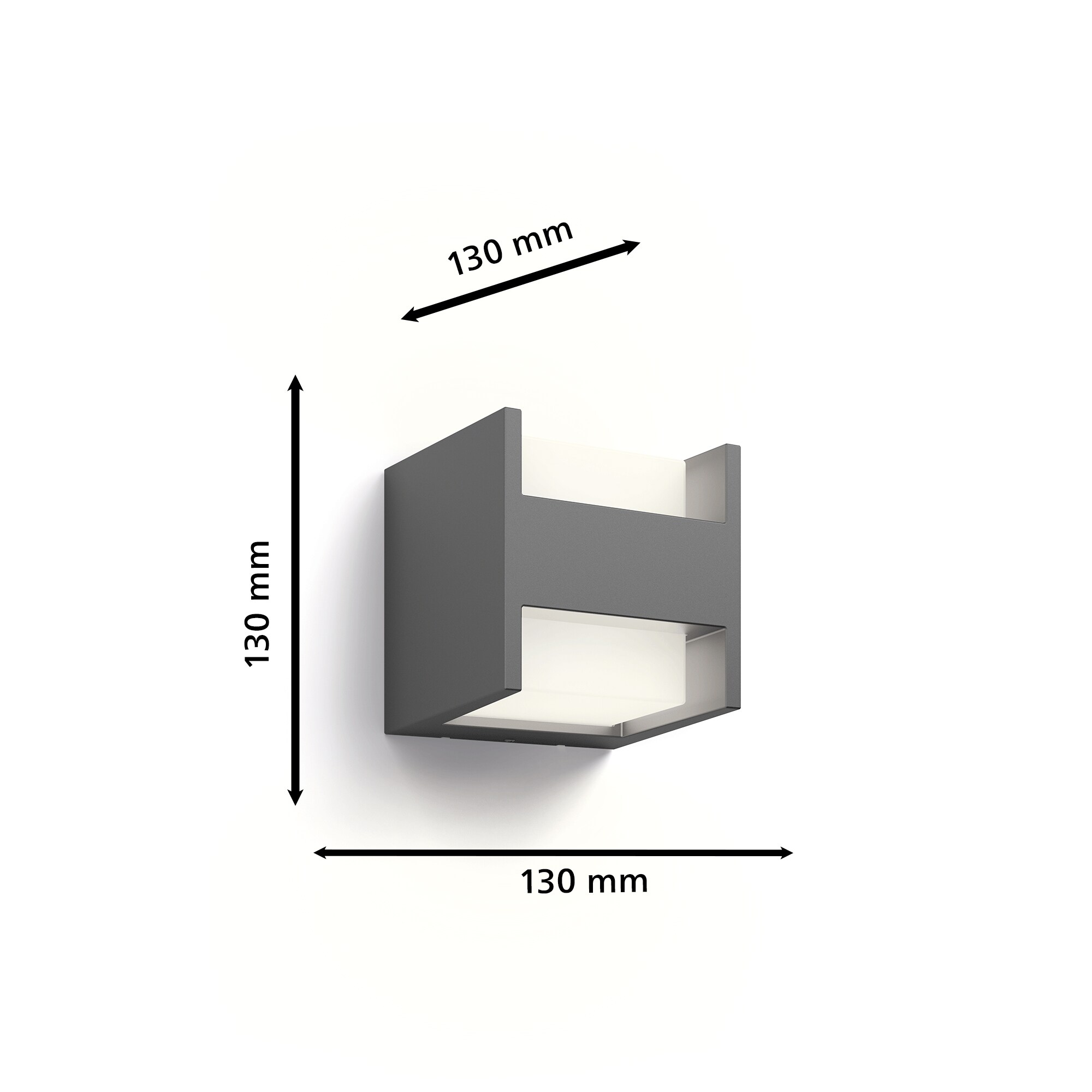 Philips Outdoor Ultra-Efficient Arbour Wandleuchte up/down 3.8W anthrazit