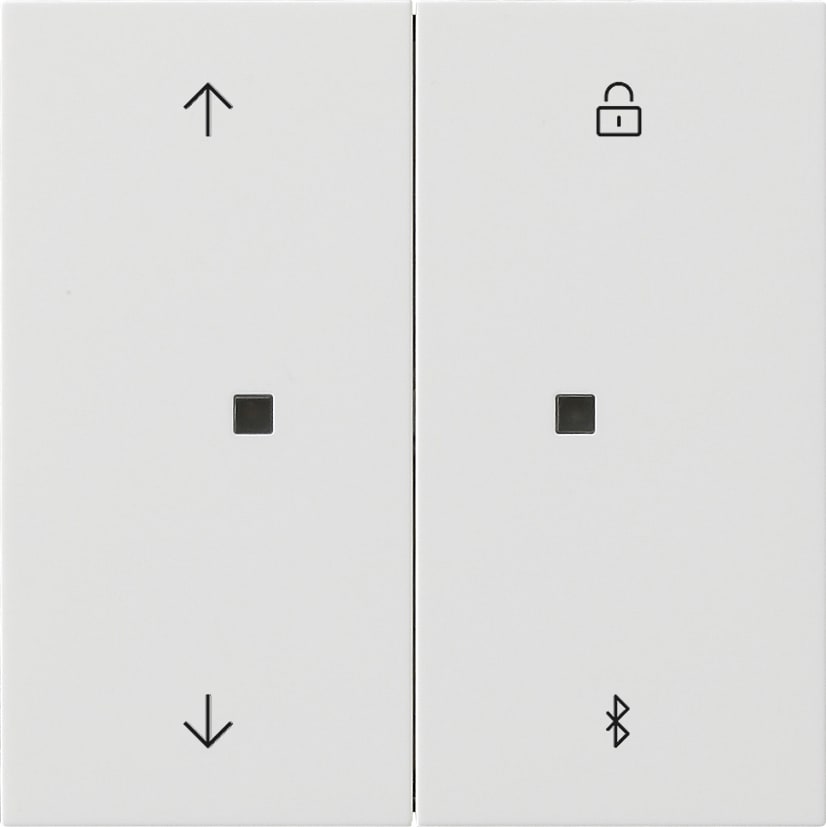 Gira S3000 Jalousie- und Schaltuhr BT Pfeilsymbole Flächenschalter Reinweiß