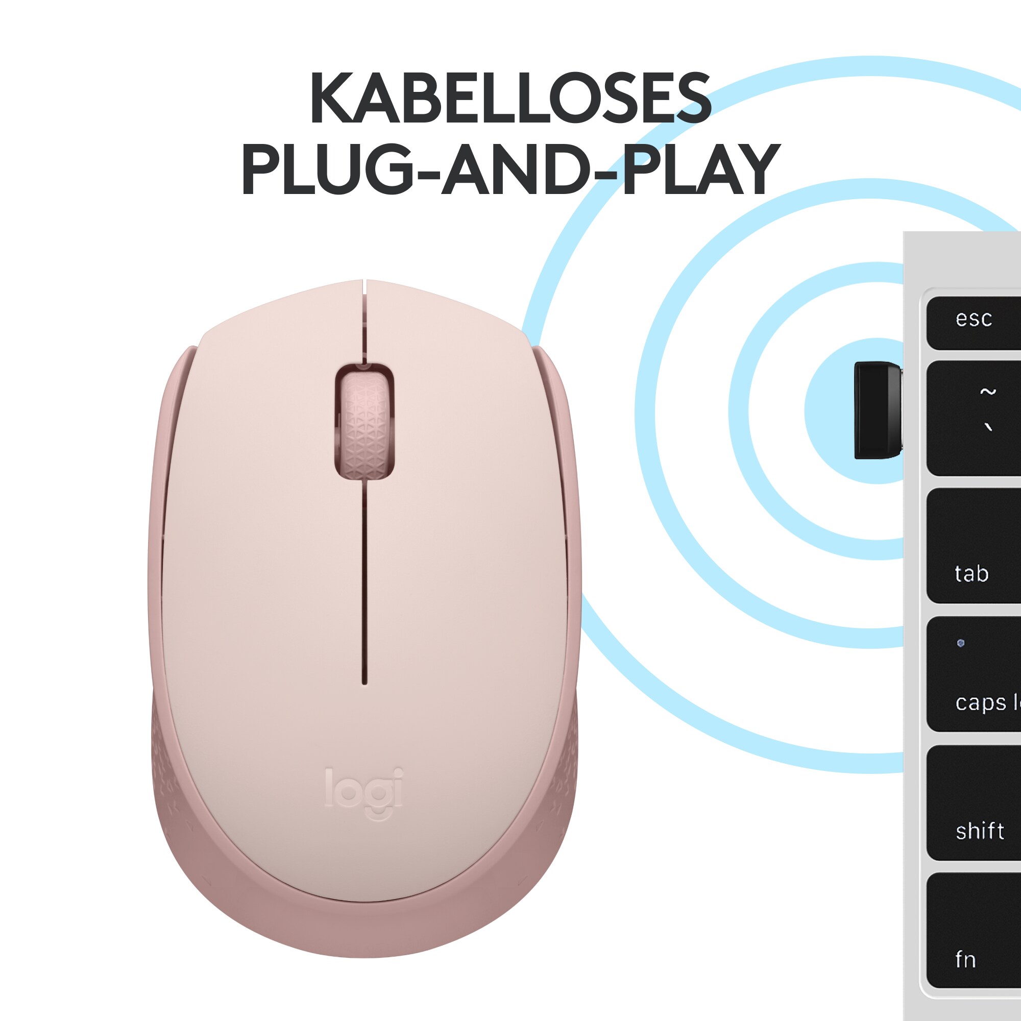 Logitech M171 Kabellose Maus Rosa