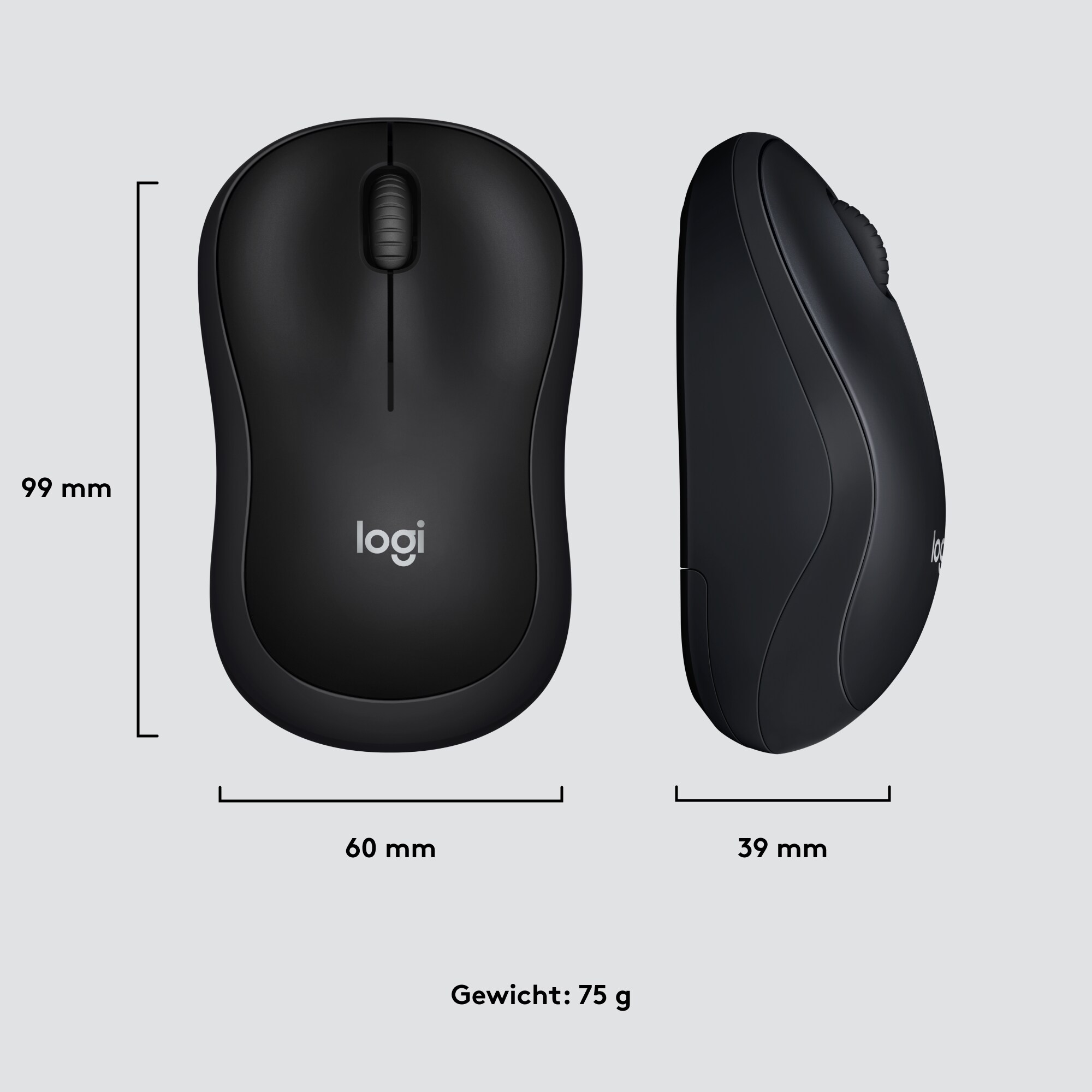 Logitech M220 Silent Kabellose Maus Anthrazit