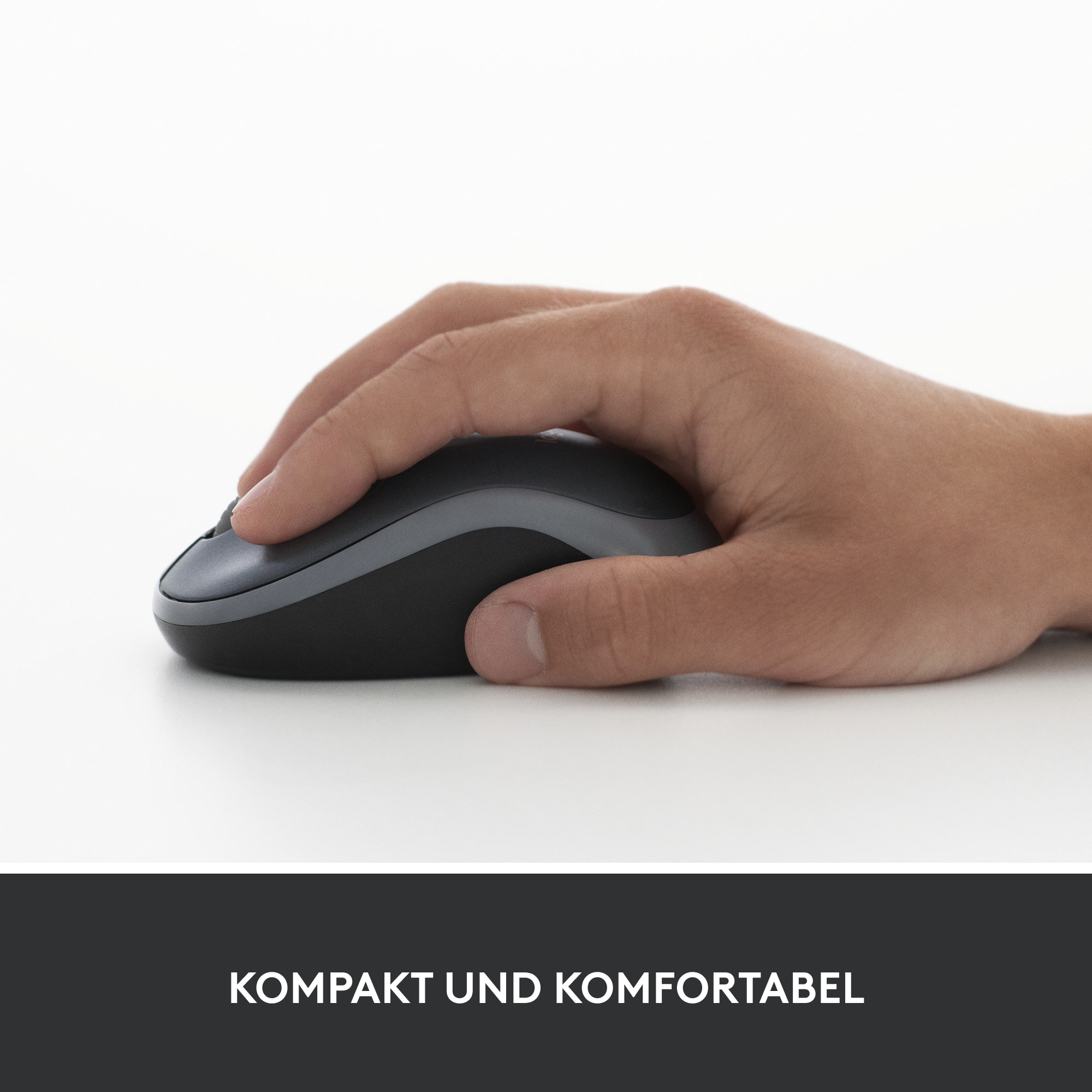 Logitech M185 Kabellose Maus Grau