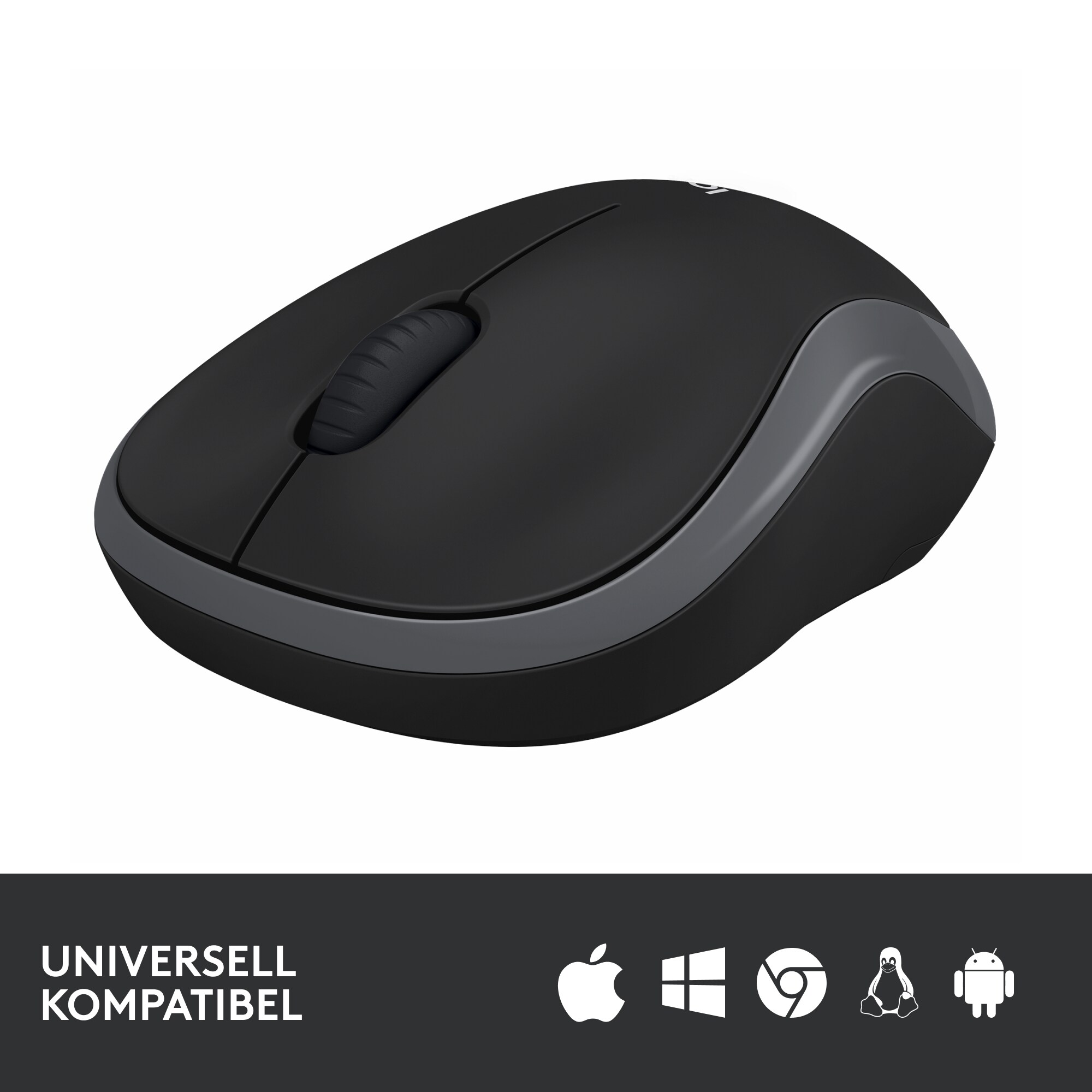 Logitech M185 Kabellose Maus Grau