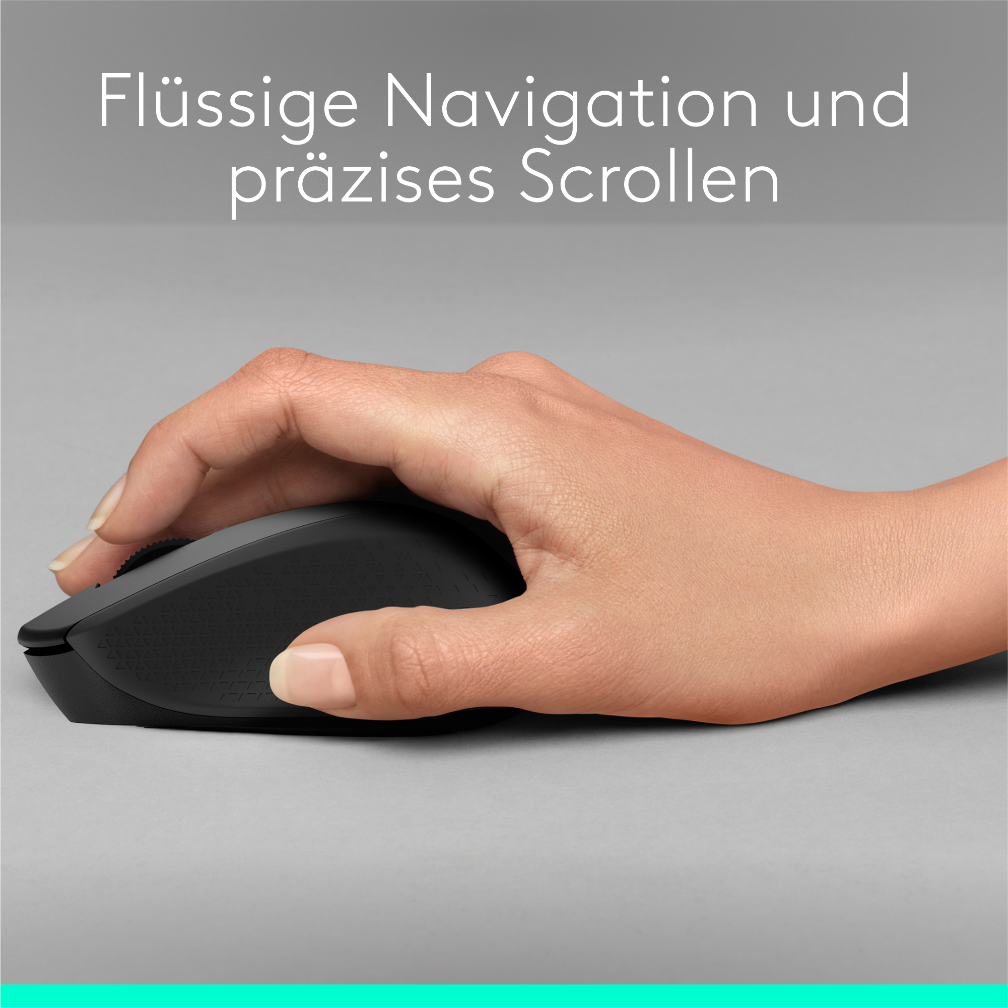 Logitech M330 Silent Plus Kabellose Maus Schwarz