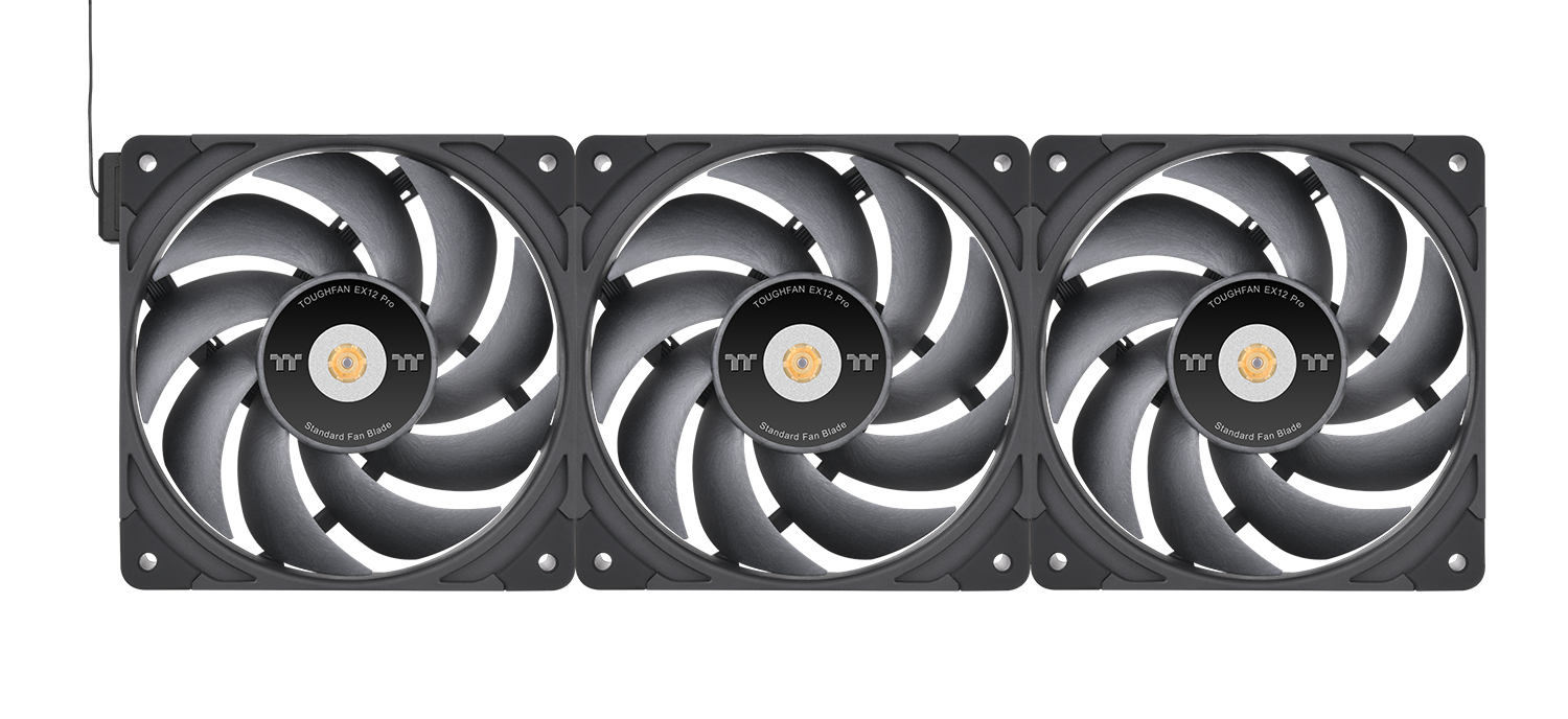 Thermaltake ToughFan EX12 Pro High Static Pressure PC Cooling Fan 120mm 3er Pack