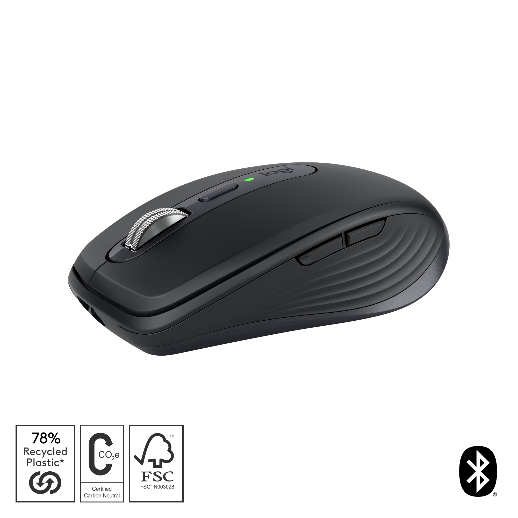 Logitech MX Anywhere 3S Graphite - Kompakte kabellose Performance-Maus