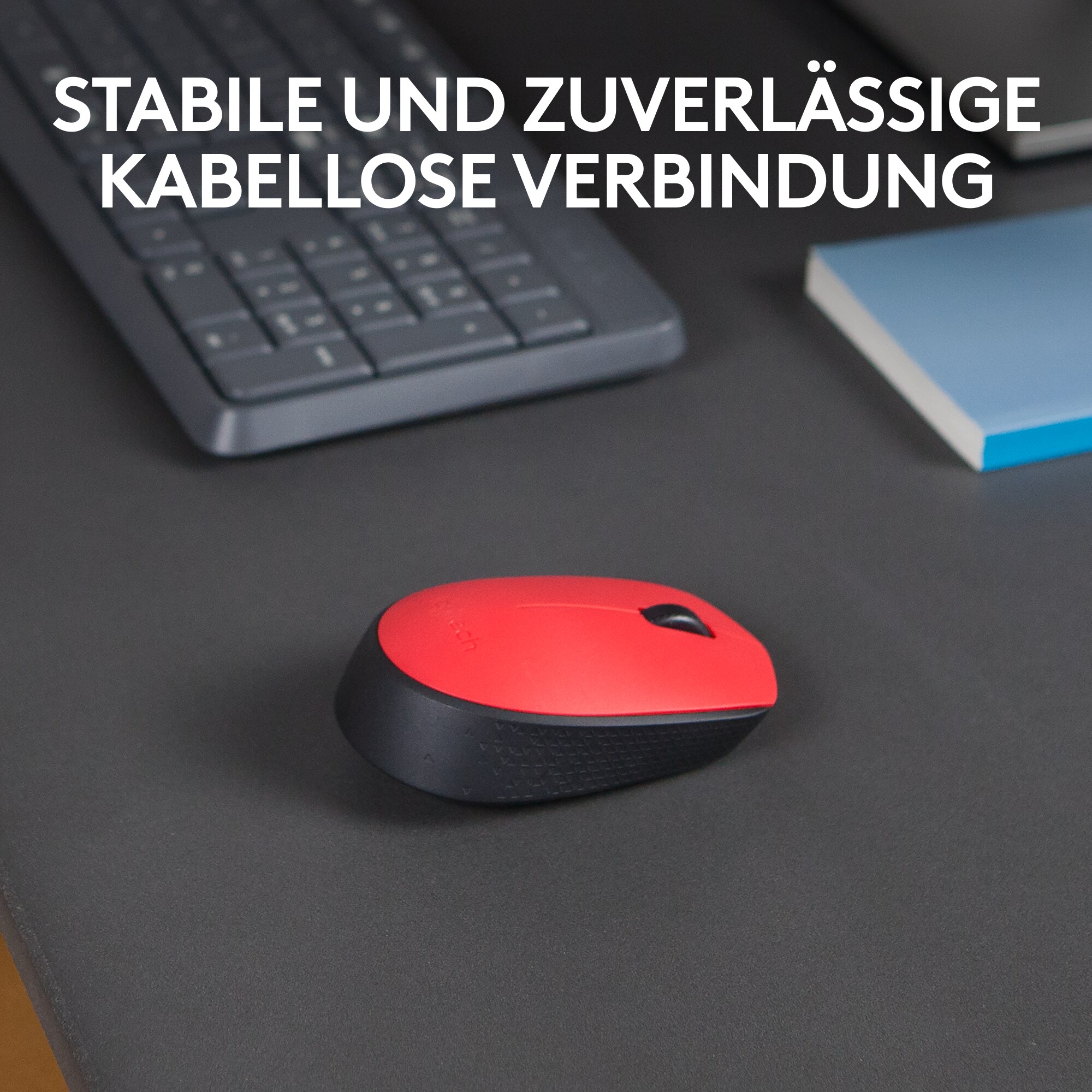 Logitech M171 Kabellose Maus Rot