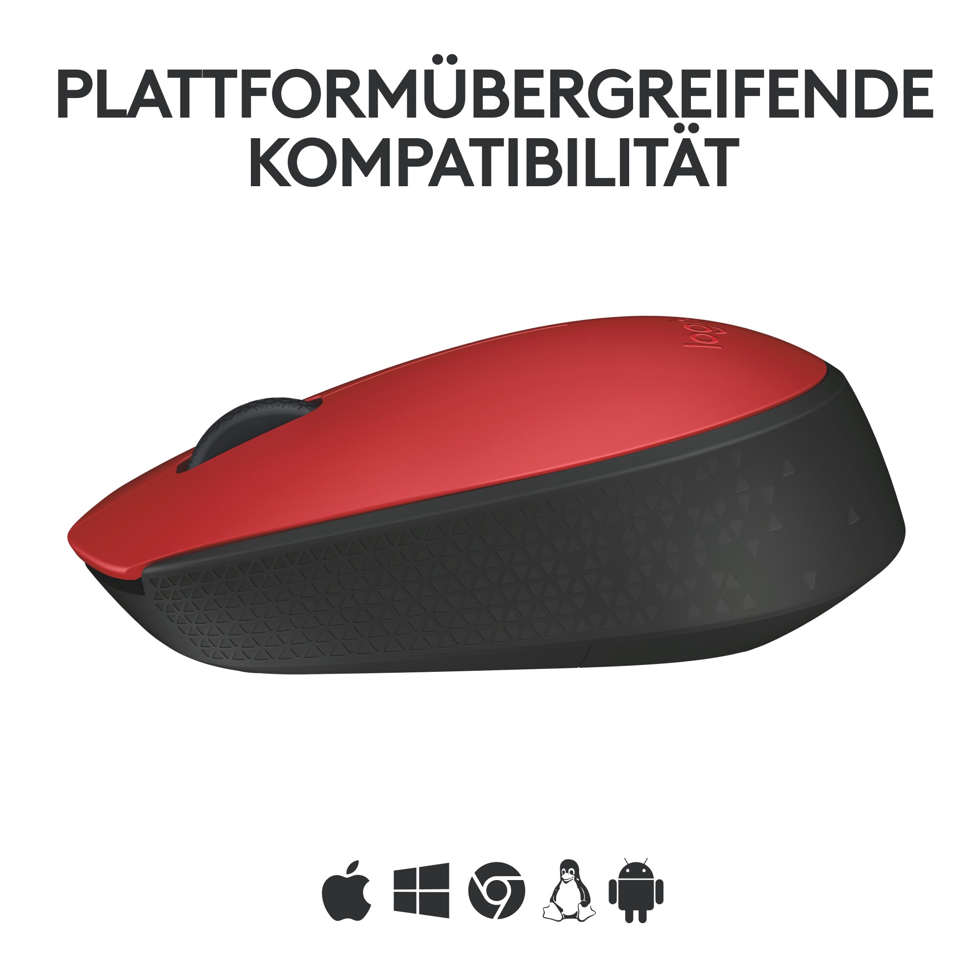 Logitech M171 Kabellose Maus Rot