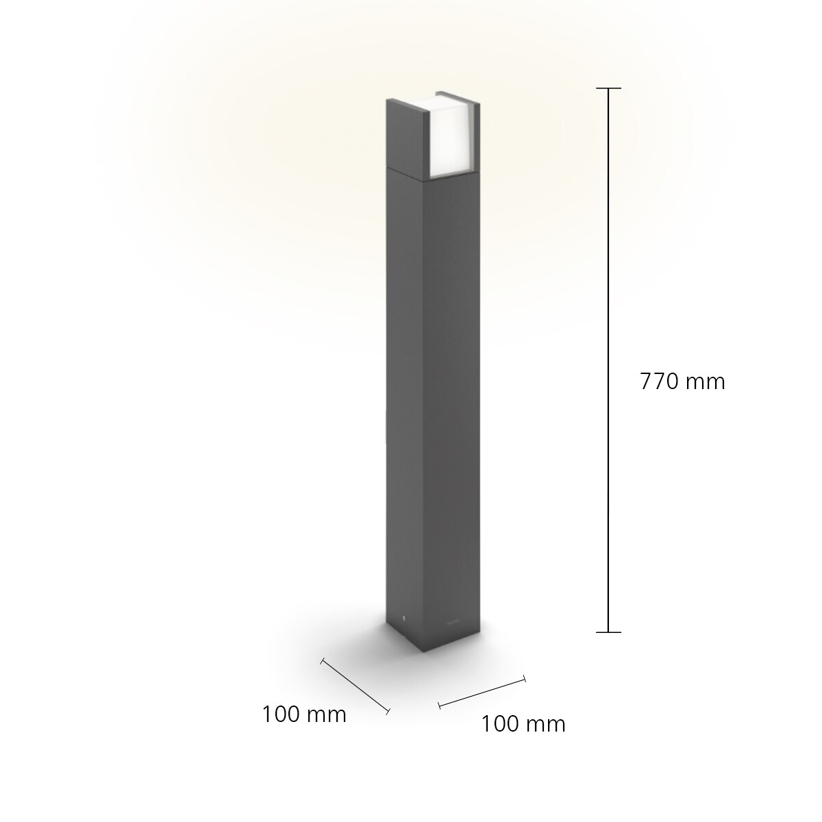 Philips Outdoor Ultra-Efficient Arbour Wegeleuchte 3.8W, 2700 Kelvin, anthrazit