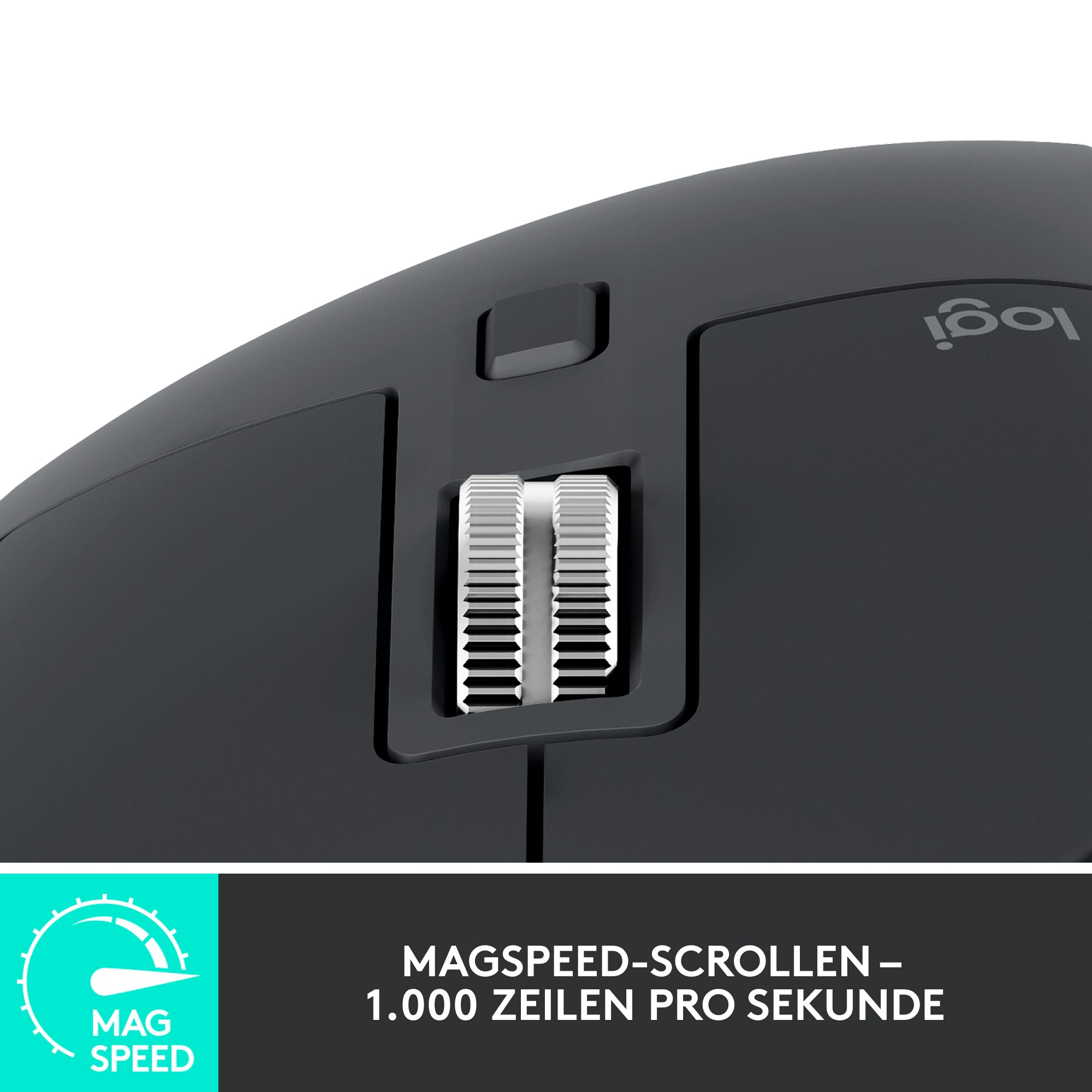 Logitech MX Master 3S Graphite - Kabellose Performance-Maus