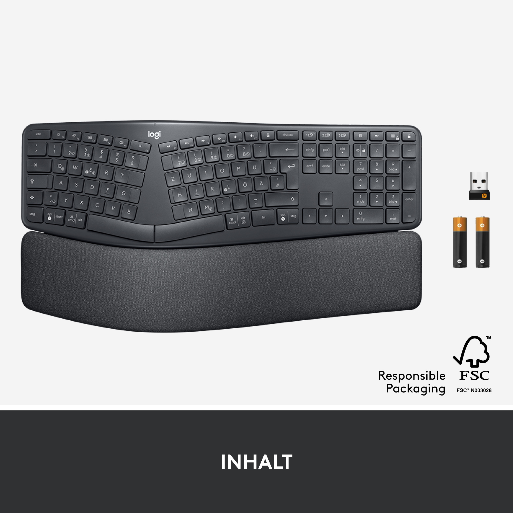 Logitech Ergo K860 Kabellose Tastatur