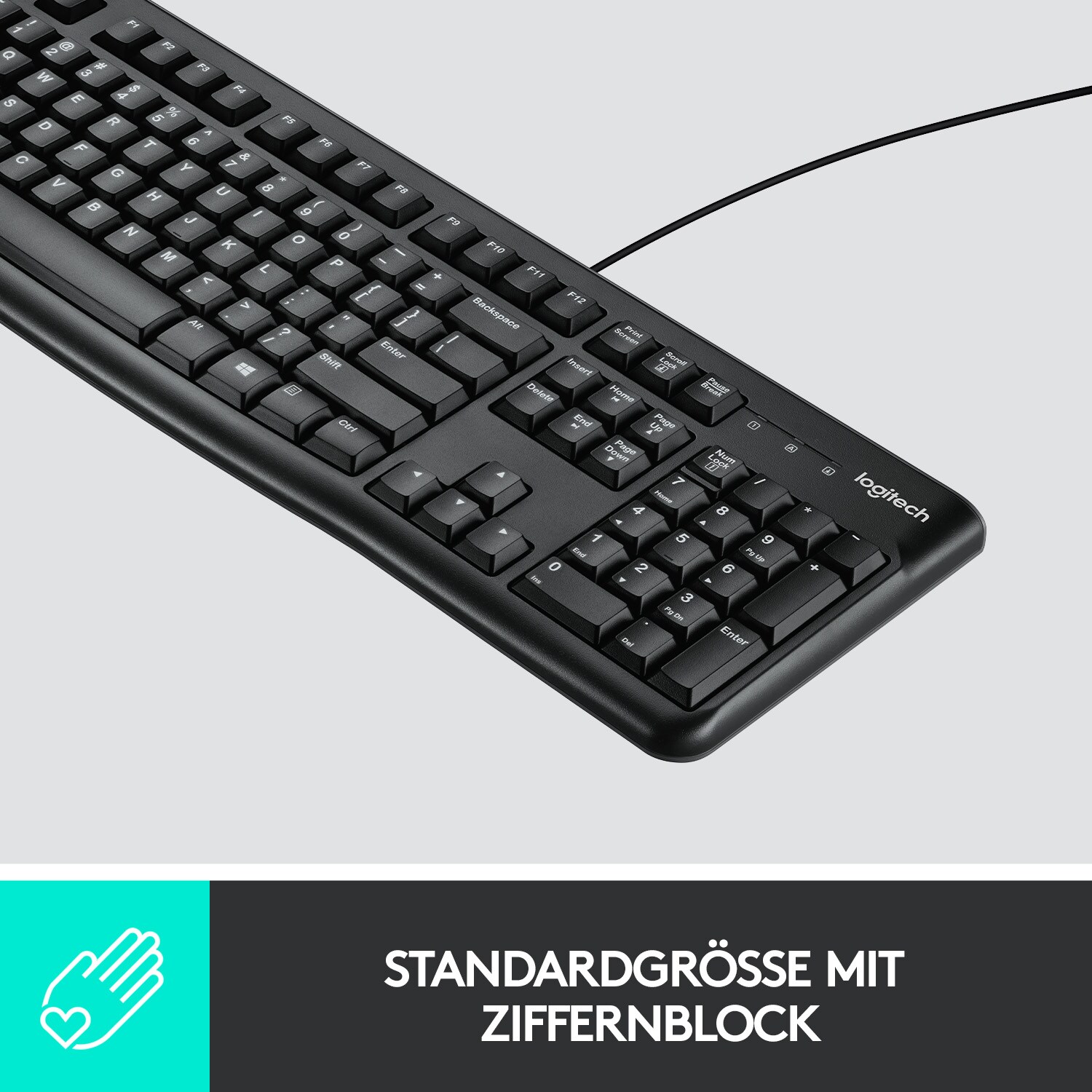 Logitech MK120 Kabelgebundene Maus-Tastaturkombination