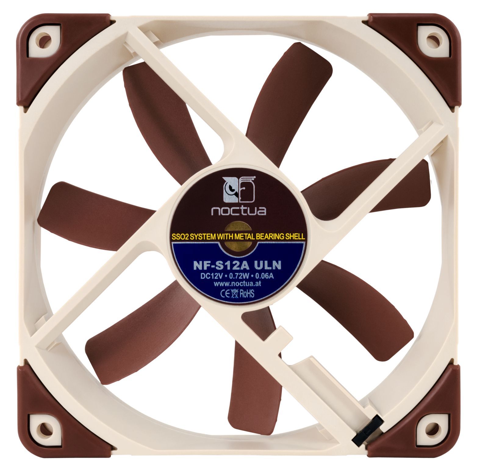 Noctua NF-S12A ULN 120x120x25mm, 3-Pin (800rpm, 8,6dB(A), 74,3m³/h)