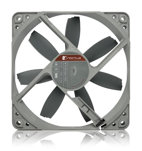 Noctua NF-S12B redux-1200 120x120x25mm, 3-Pin (1200rpm, 18,1dB(A), 100,6m³/h)