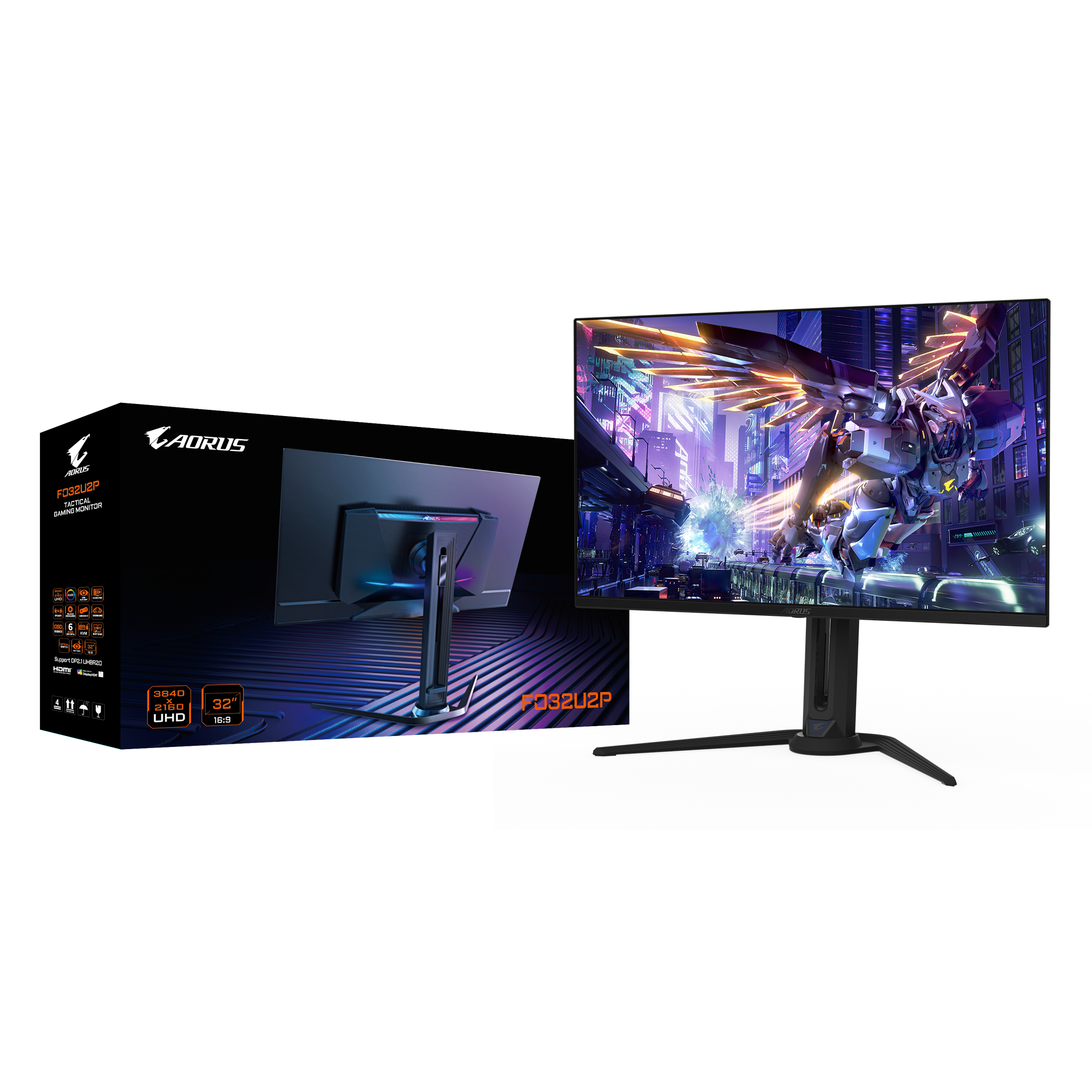 Gigabyte Aorus FO32U2P 80cm (31,5") 4K IPS Gaming Monitor 16:9 HDMI/DP2.1/USB-C