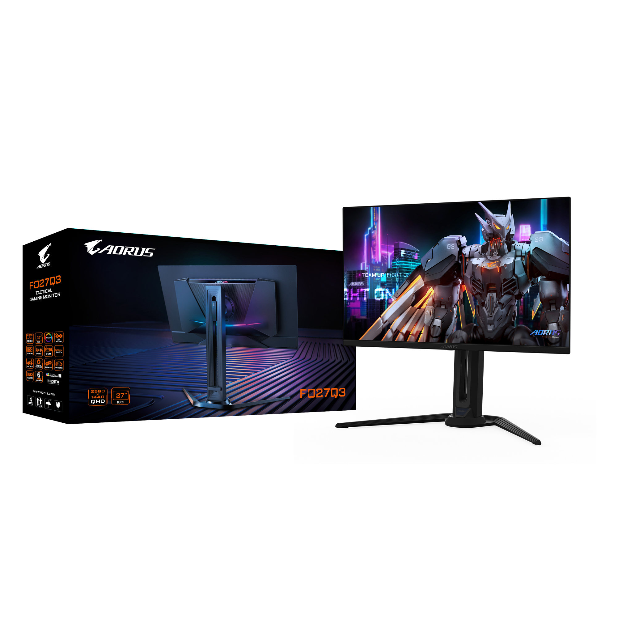 Gigabyte Aorus FO27Q3 68,6 cm (27") OLED Gaming Monitor 16:9 HDMI/DP/USB-C