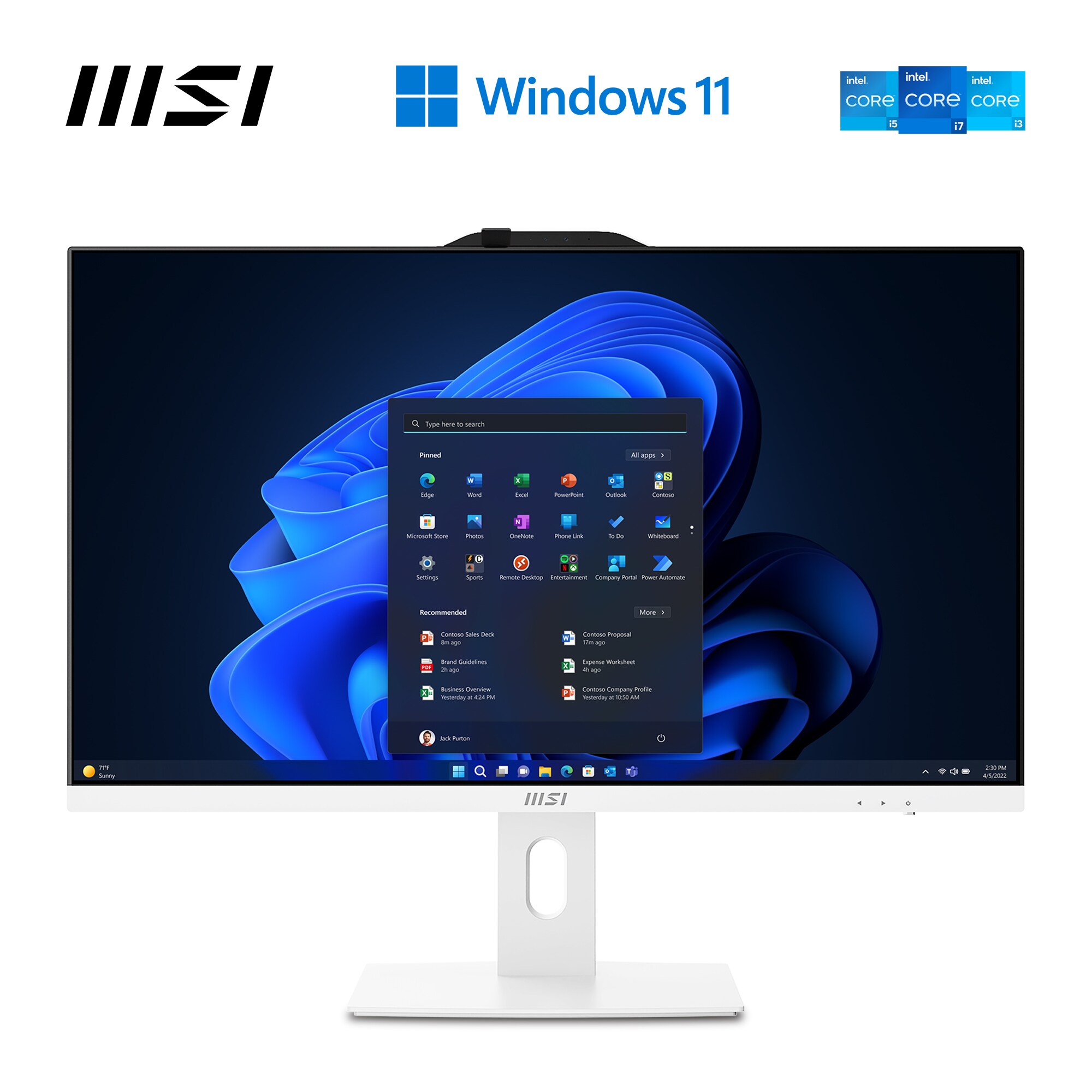 MSI PRO AP272P 14M-498DE i7-14700 16GB/1TB SSD 27" AiO W11P weiß