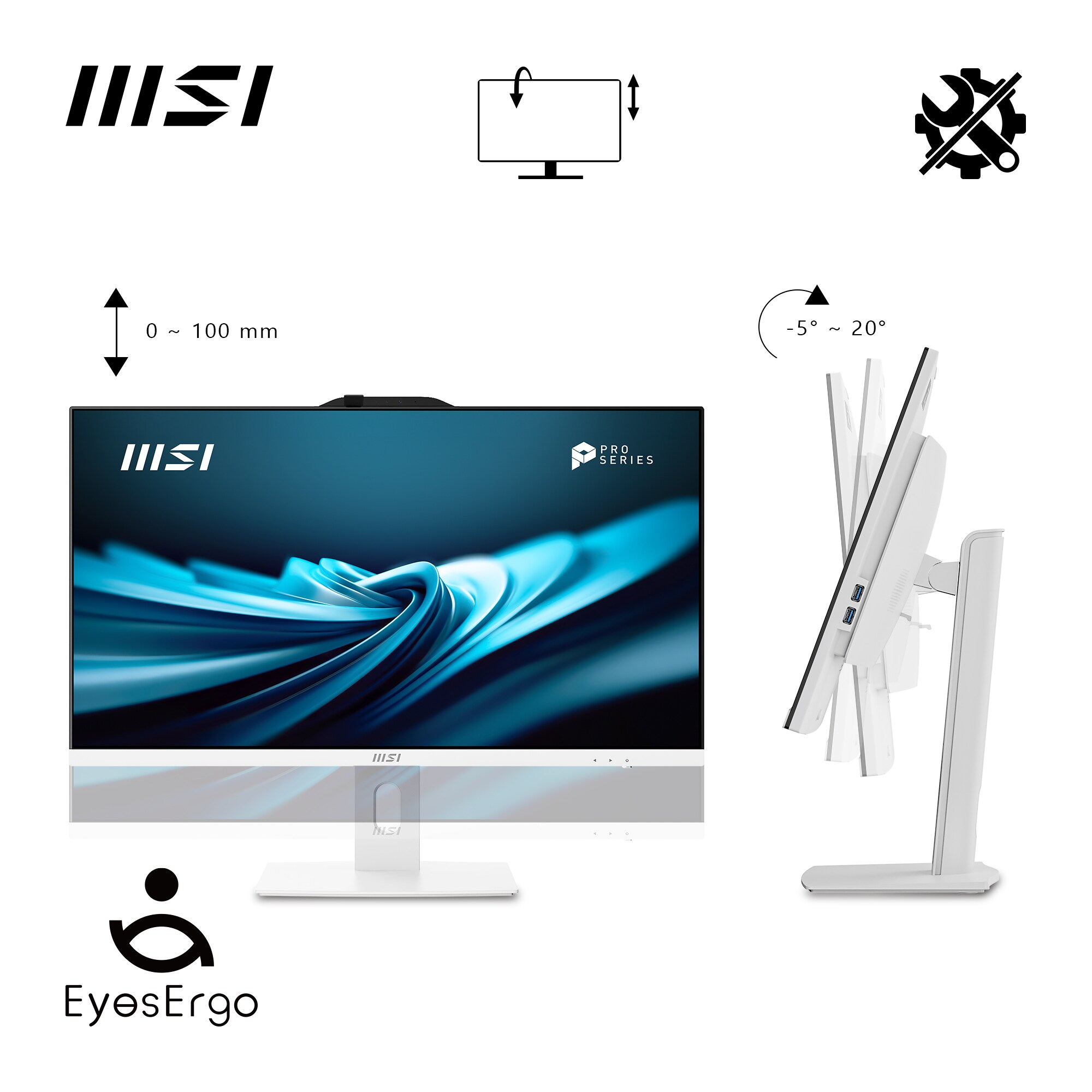 MSI PRO AP272P 14M-498DE i7-14700 16GB/1TB SSD 27" AiO W11P weiß