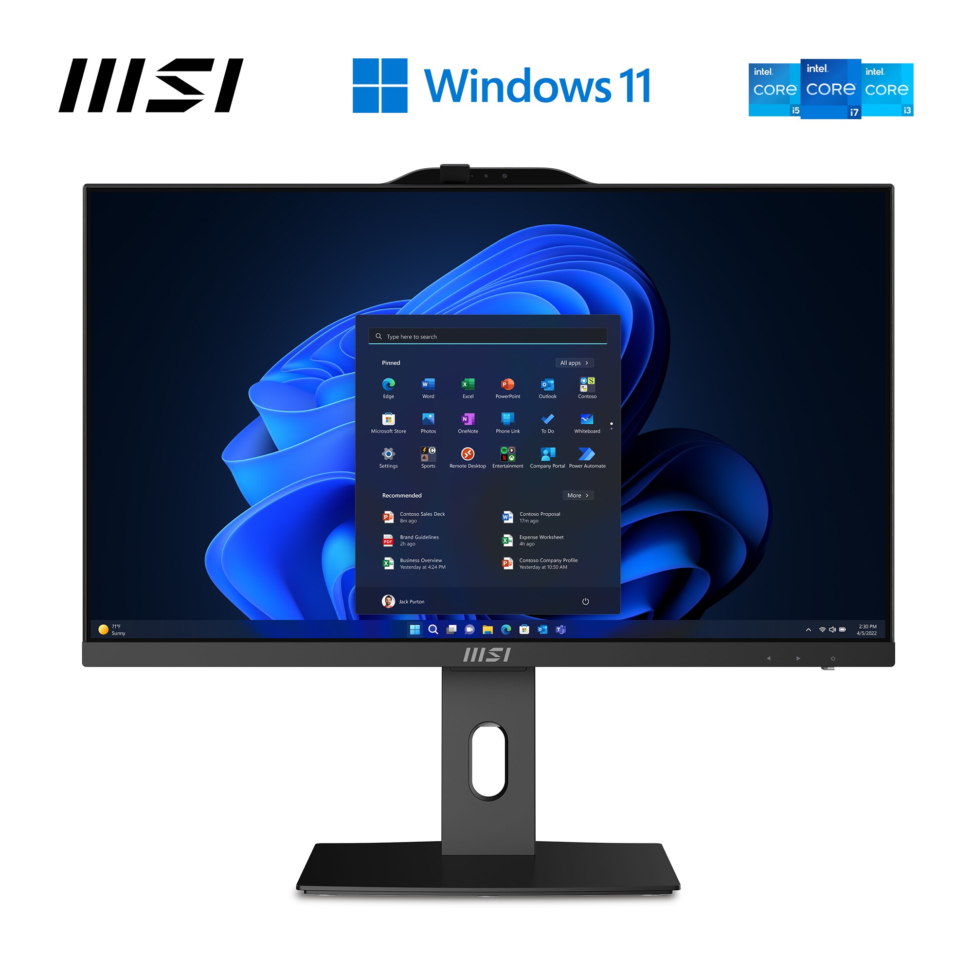 MSI PRO AP242P 14M-633DE i7-14700 16GB/512GB SSD 23" AiO W11P schwarz