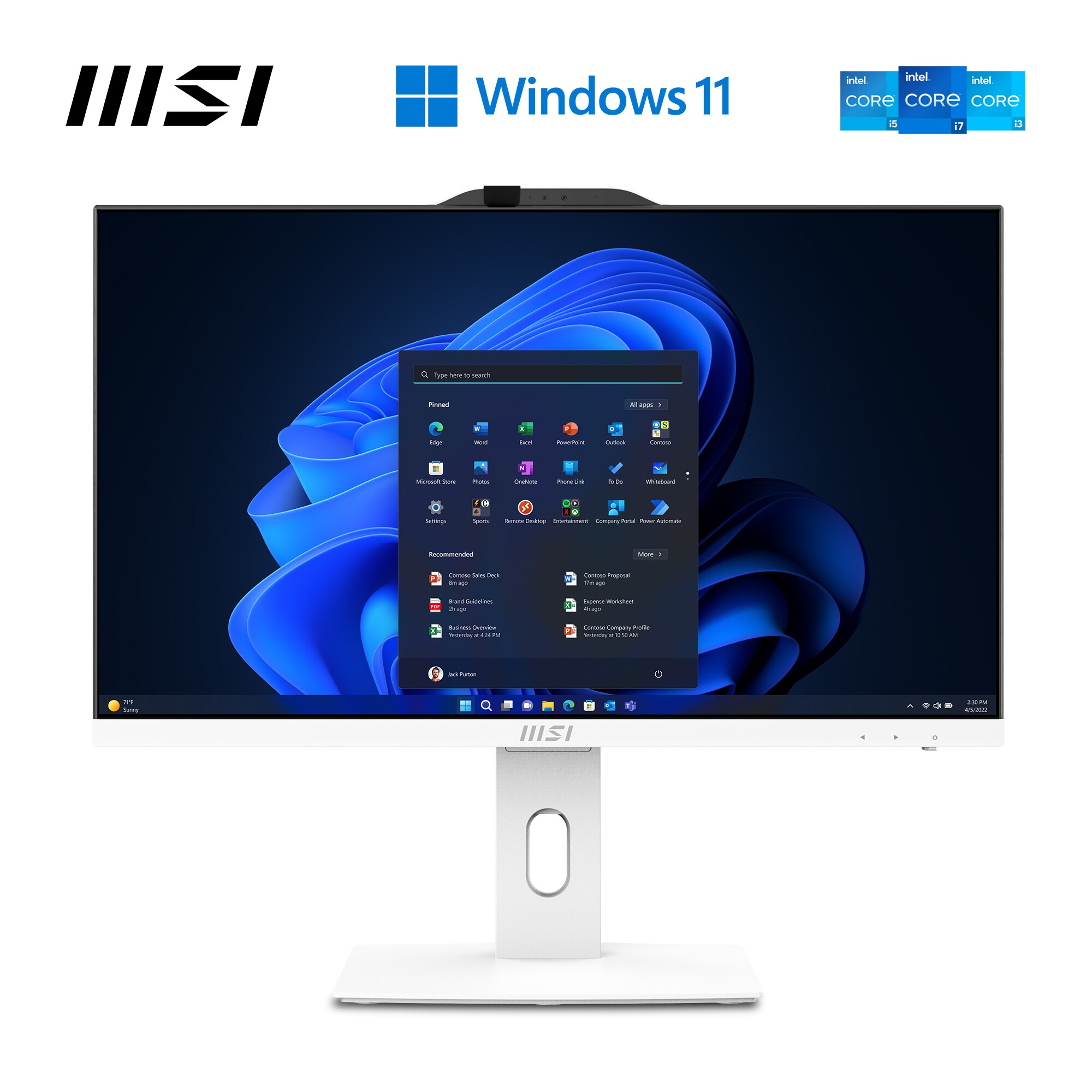 MSI PRO AP242P 14M-634DE i7-14700 16GB/512GB SSD 23" AiO W11P weiß