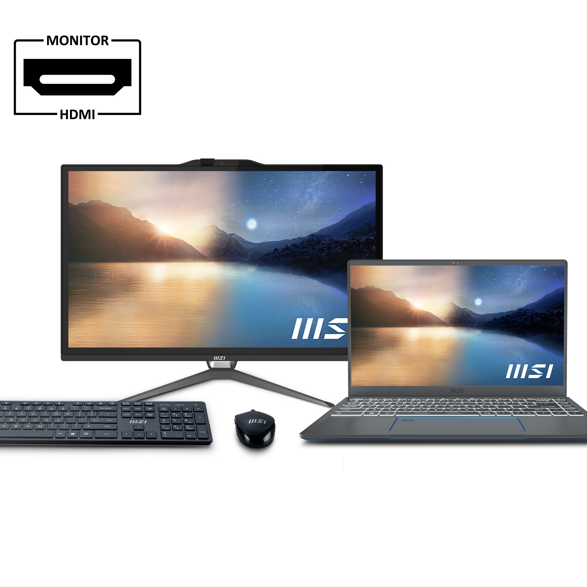 MSI PRO AP222T 13M-219DE i5-13400 8GB/256GB SSD 21" AiO W11P weiß