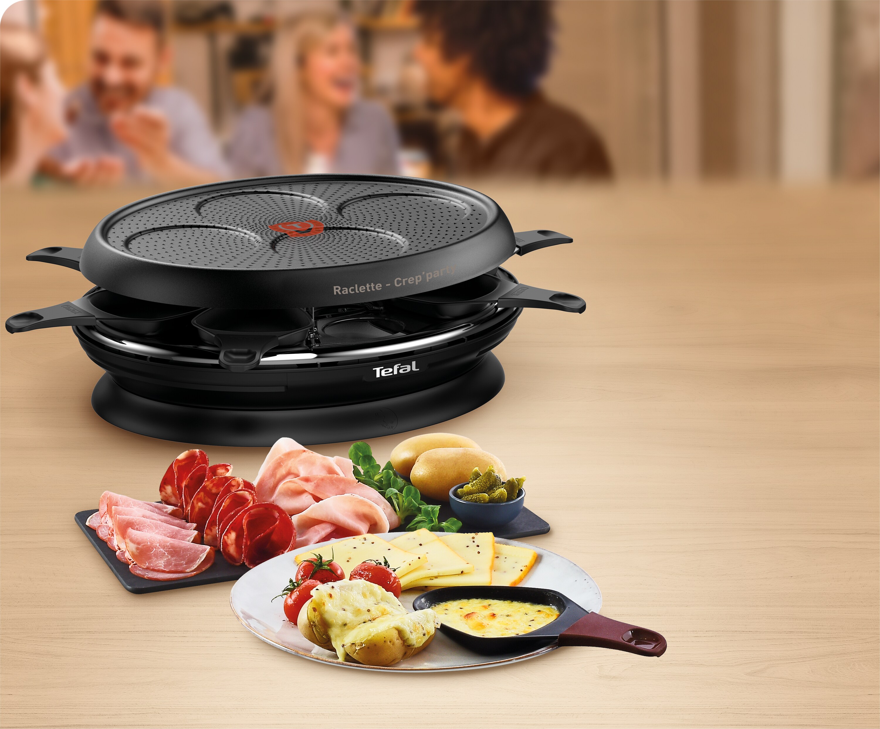 Tefal RE3208 Raclette Store Inn Crep Party