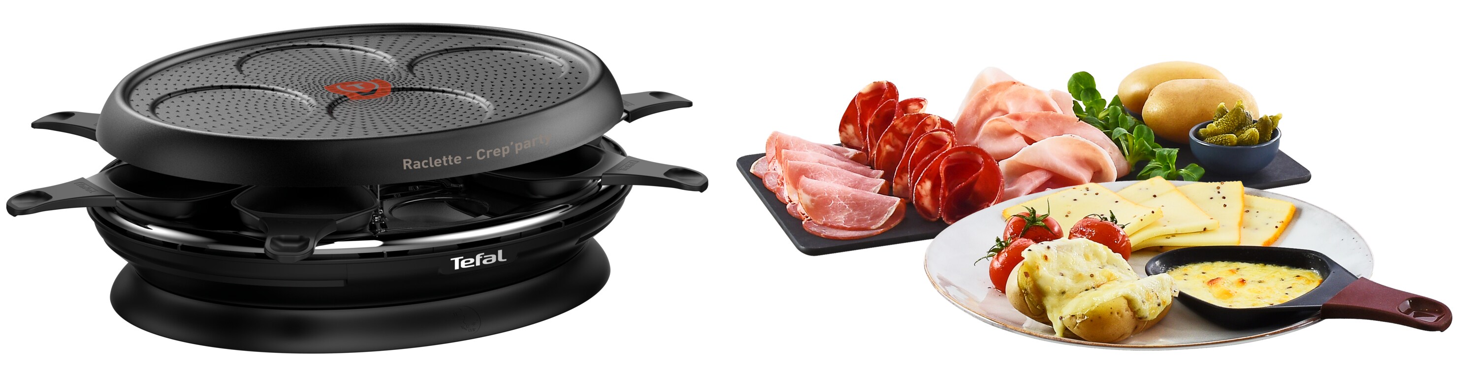 Tefal RE3208 Raclette Store Inn Crep Party