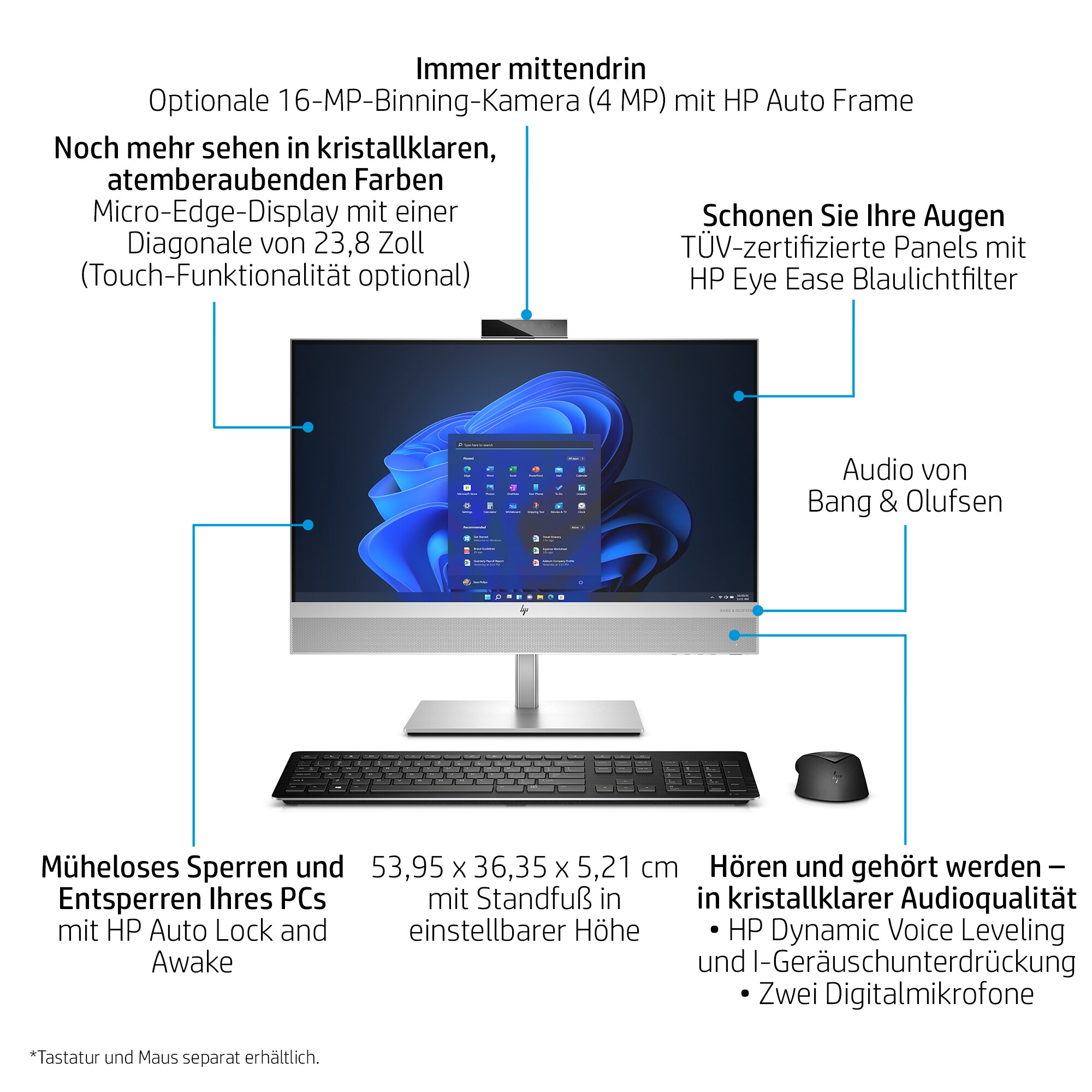 HP EliteOne 840 G9 AiO 5V8K0EA#ABD i5-12500 16GB/512GB SSD 24"FHD W11P