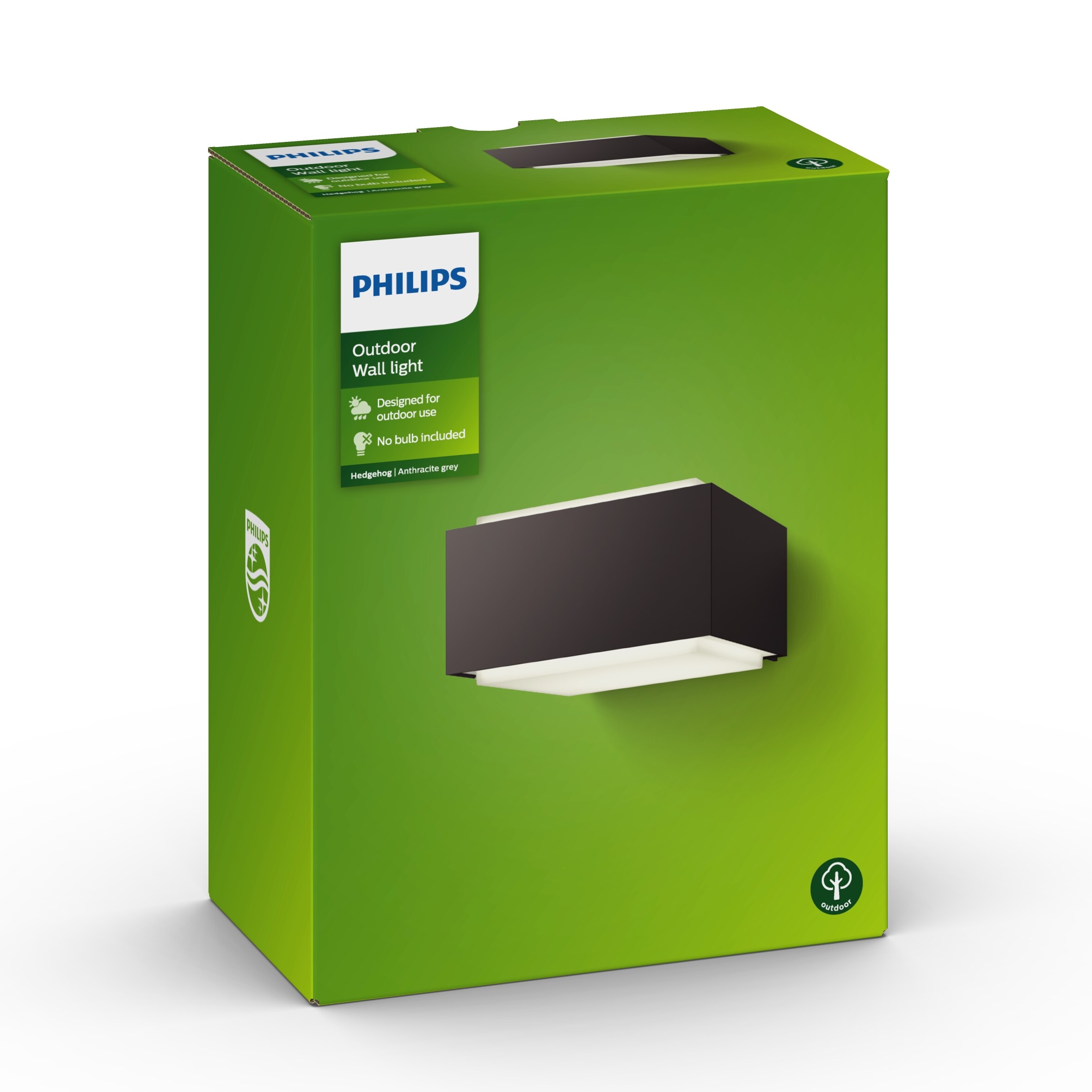 Philips myGarden Wandleuchte Hedgehog 1733793PN, Anthrazit