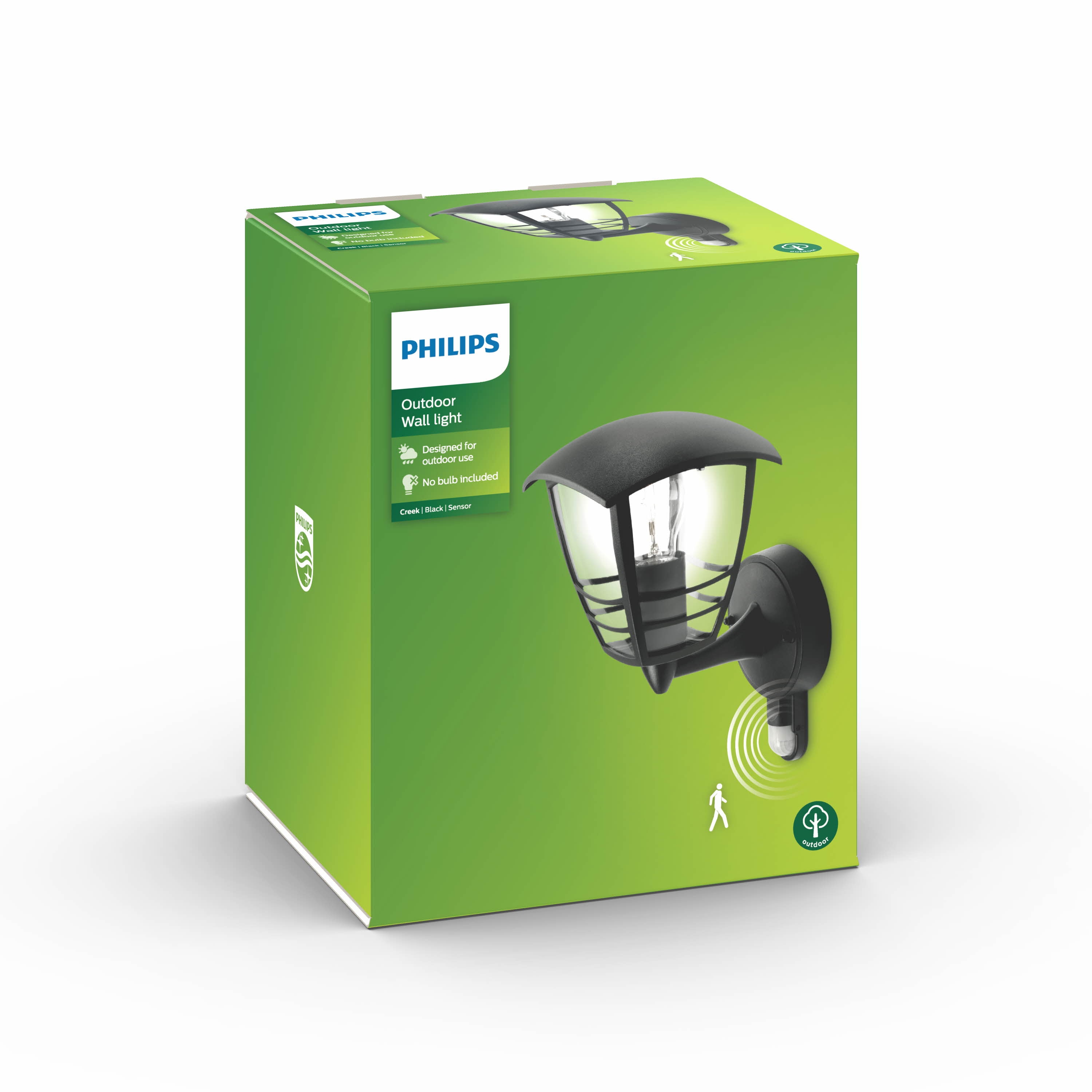 Philips myGarden IR Wandleuchte Creek 153883016 Schwarz