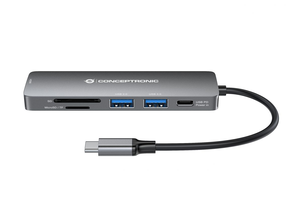 Conceptronic DONN11G 6-in-1 USB 3.2 Gen 1 Dockingstation